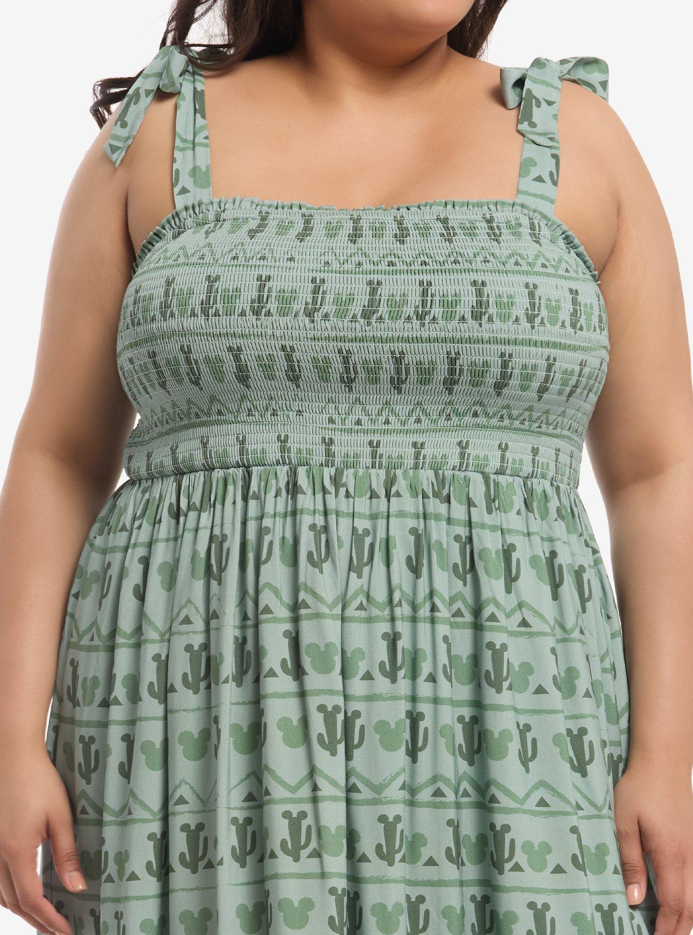 Disney Mickey Mouse Cactus Allover Print Plus Size Tank Dress Her Universe Exclusive, , hi-res