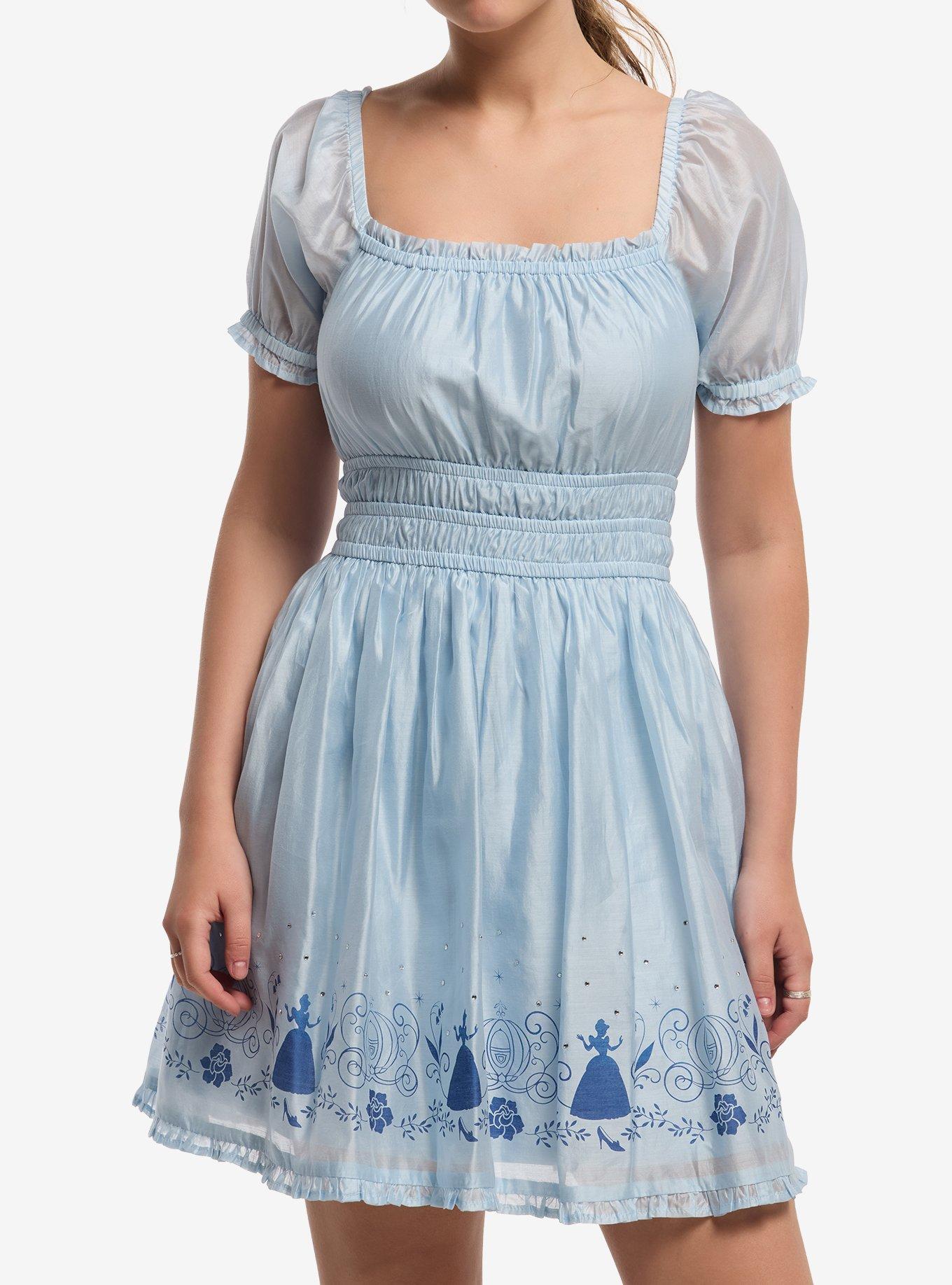Disney Cinderella Icons Puff Sleeve Dress Her Universe Exclusive, , hi-res