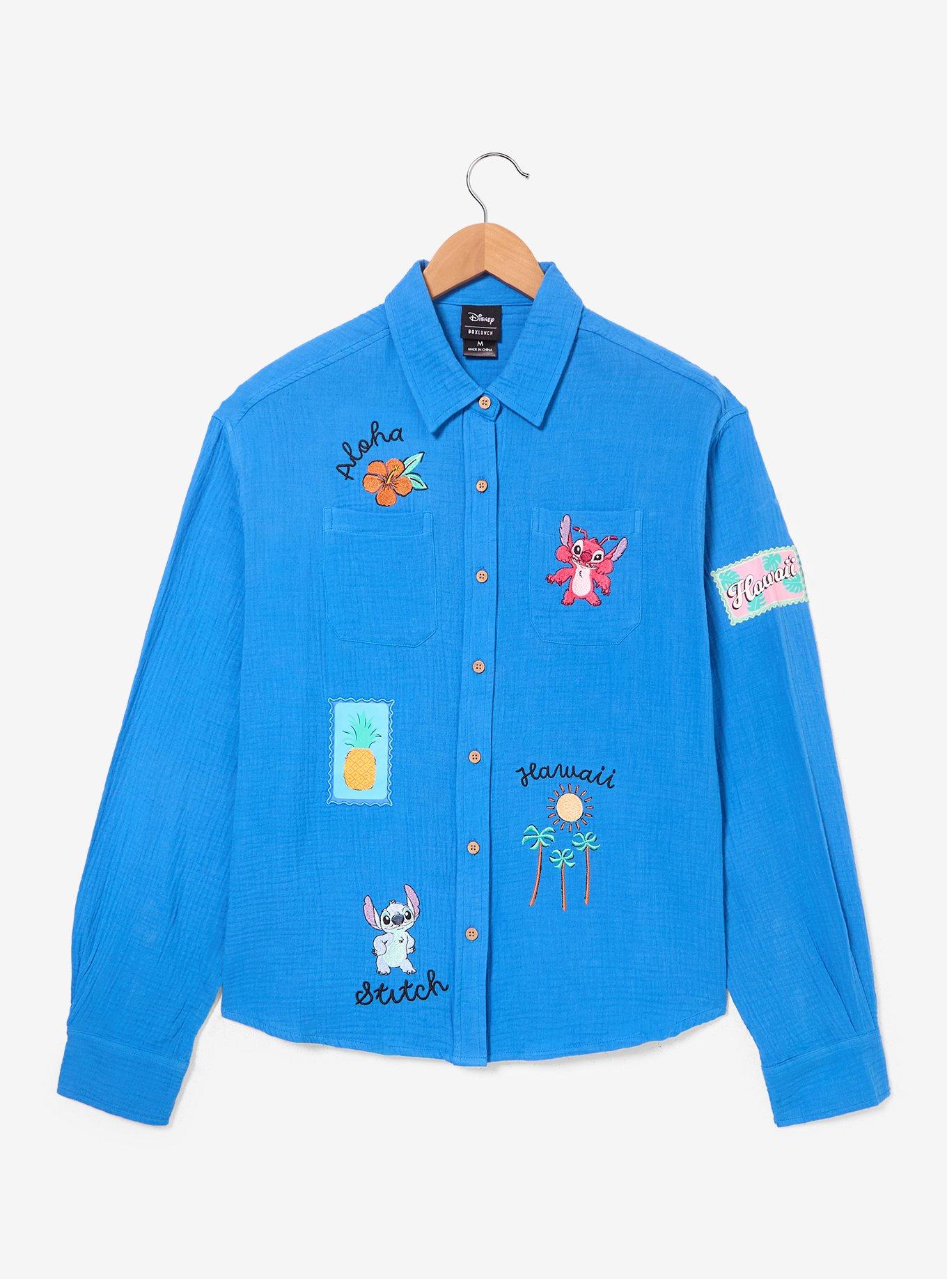 Disney Lilo & Stitch Travel Women's Long Sleeve Button-Up — BoxLunch Exclusive