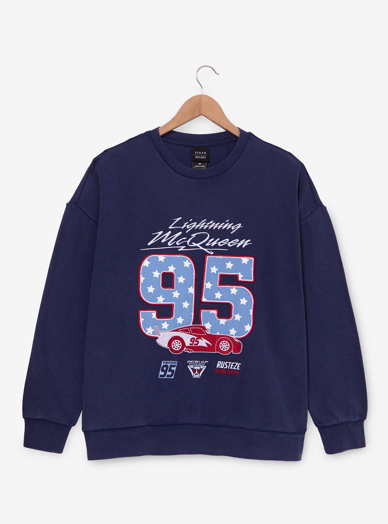 Disney Pixar Cars Lightning McQueen Americana Crewneck - BoxLunch Exclusive, , hi-res