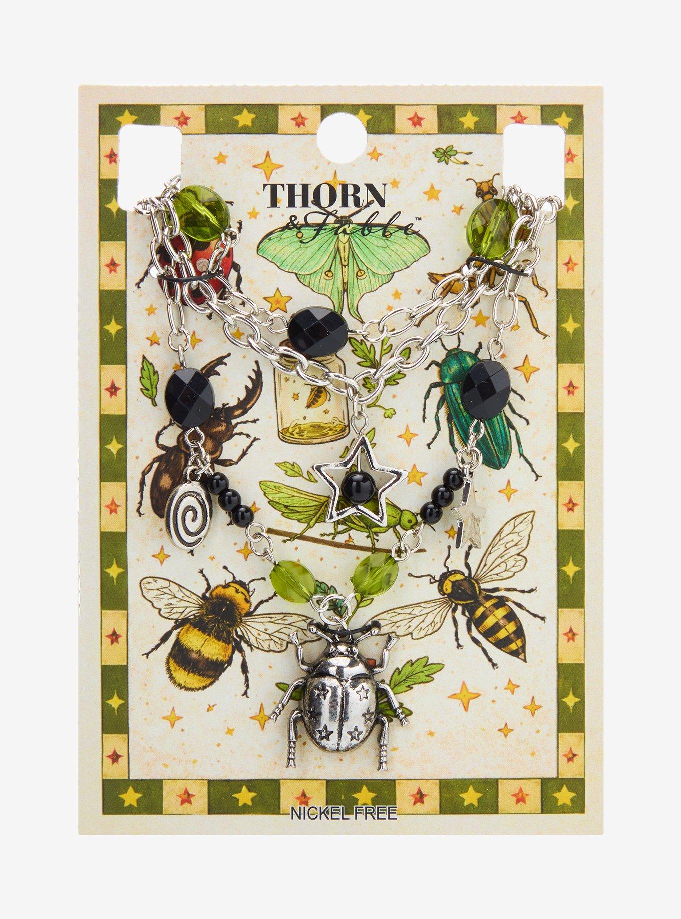 Thorn & Fable Ladybug Star Necklace Set, , hi-res