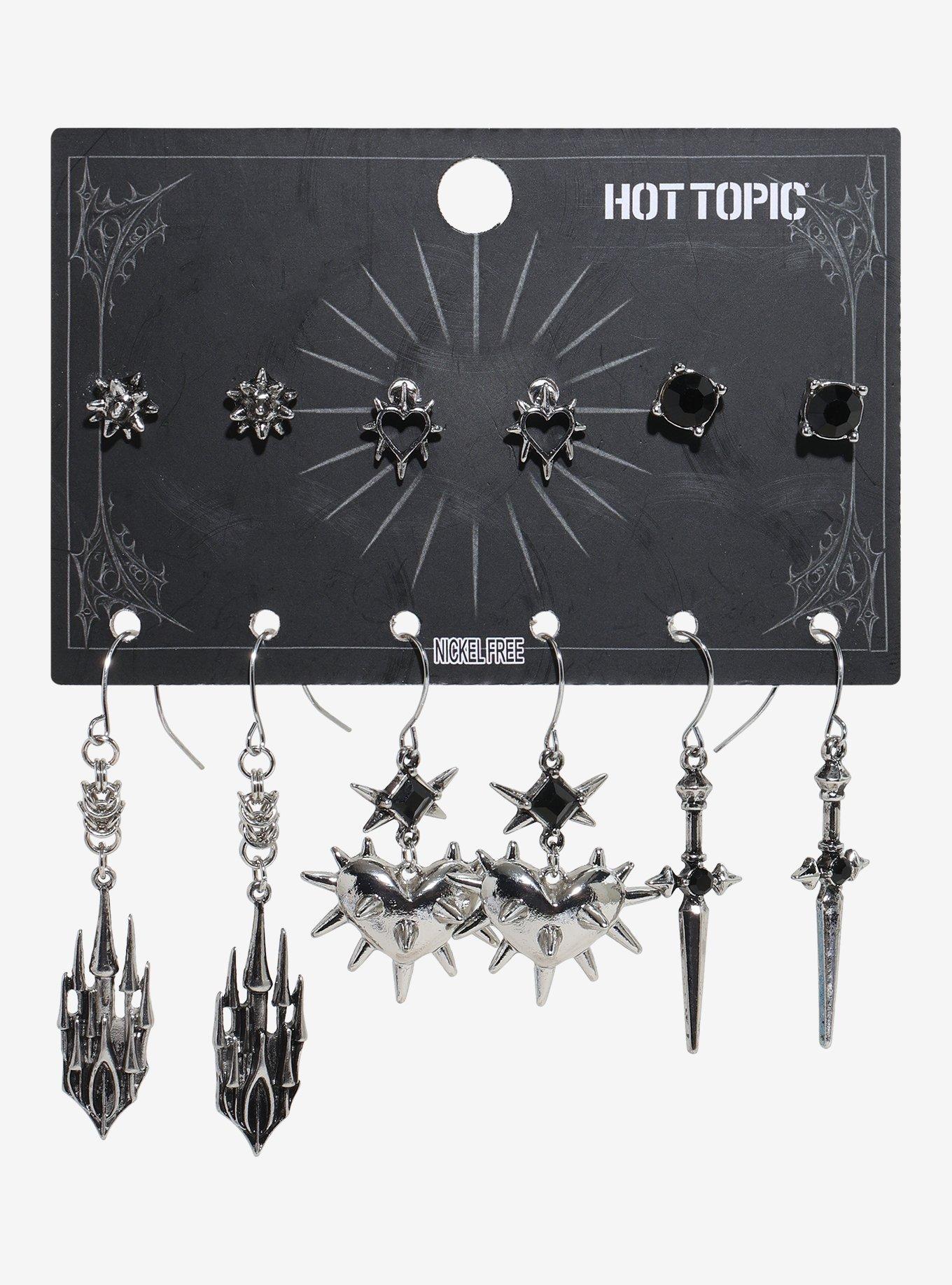 Gothic Castle Spike Earring Set, , hi-res