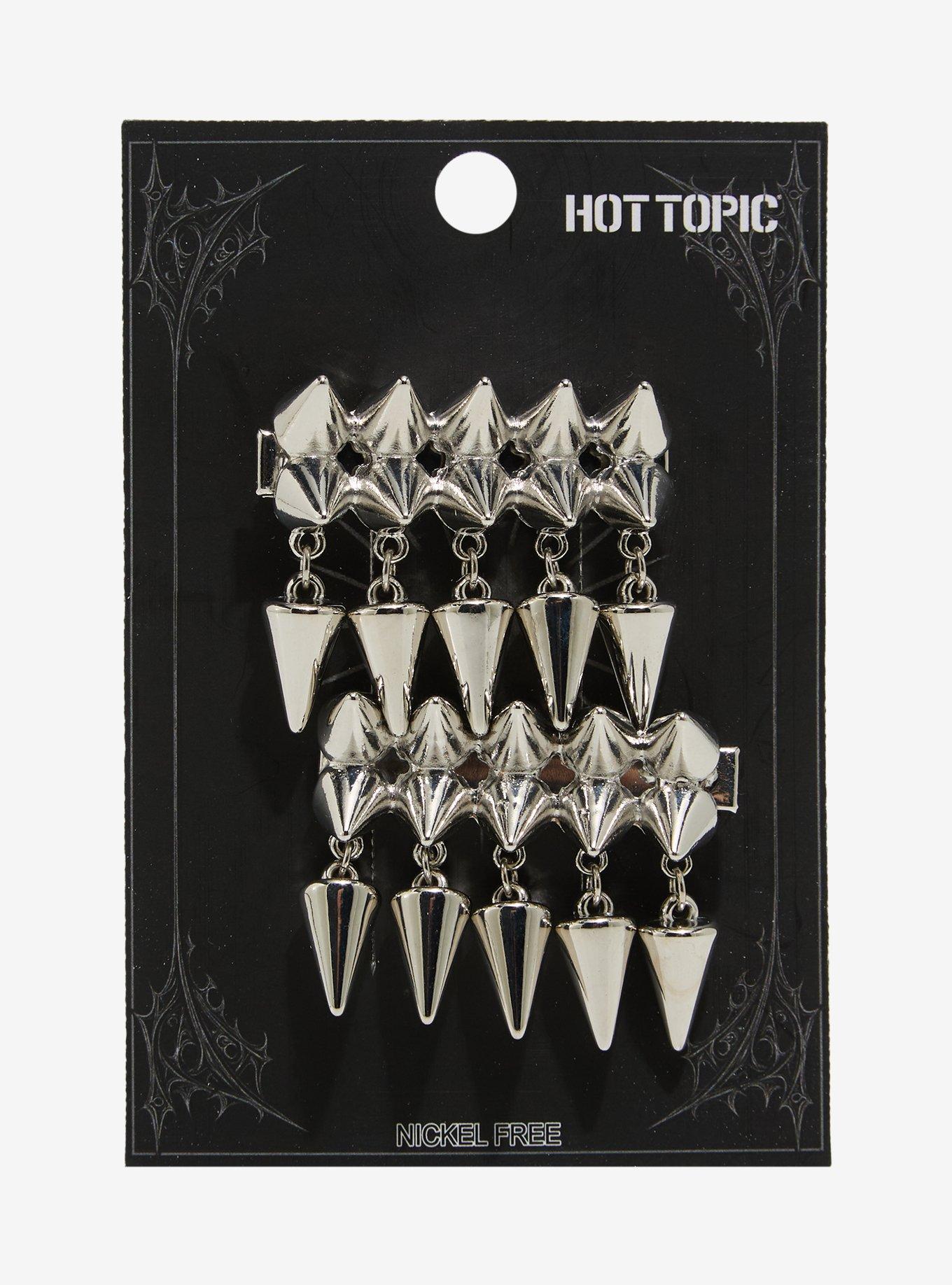 Spike Rows & Drops Hair Clip Set, , hi-res