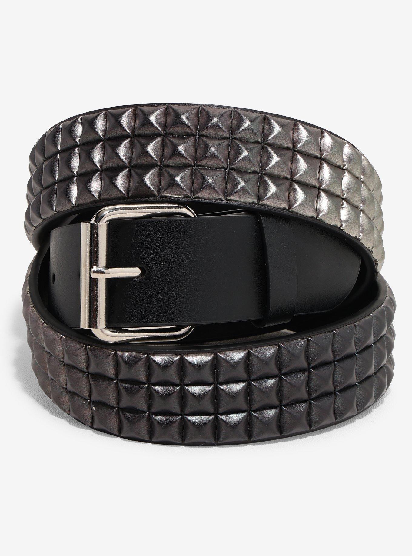 Ombr&eacute; Pyramid Stud Belt, , hi-res