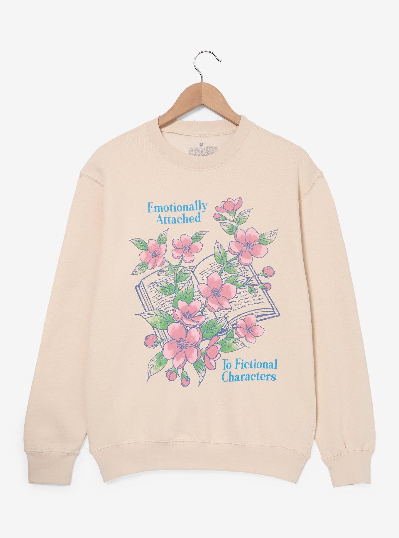 Emotionally Attached to Fictional Characters Crewneck &mdash; BoxLunch Exclusive, , hi-res