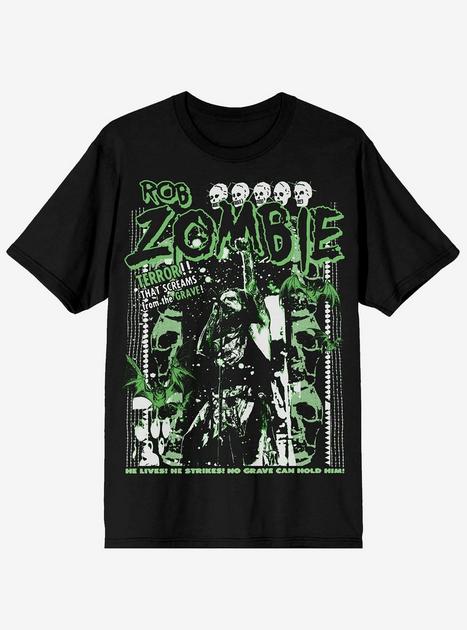 Rob Zombie Green Skull T-Shirt | Hot Topic