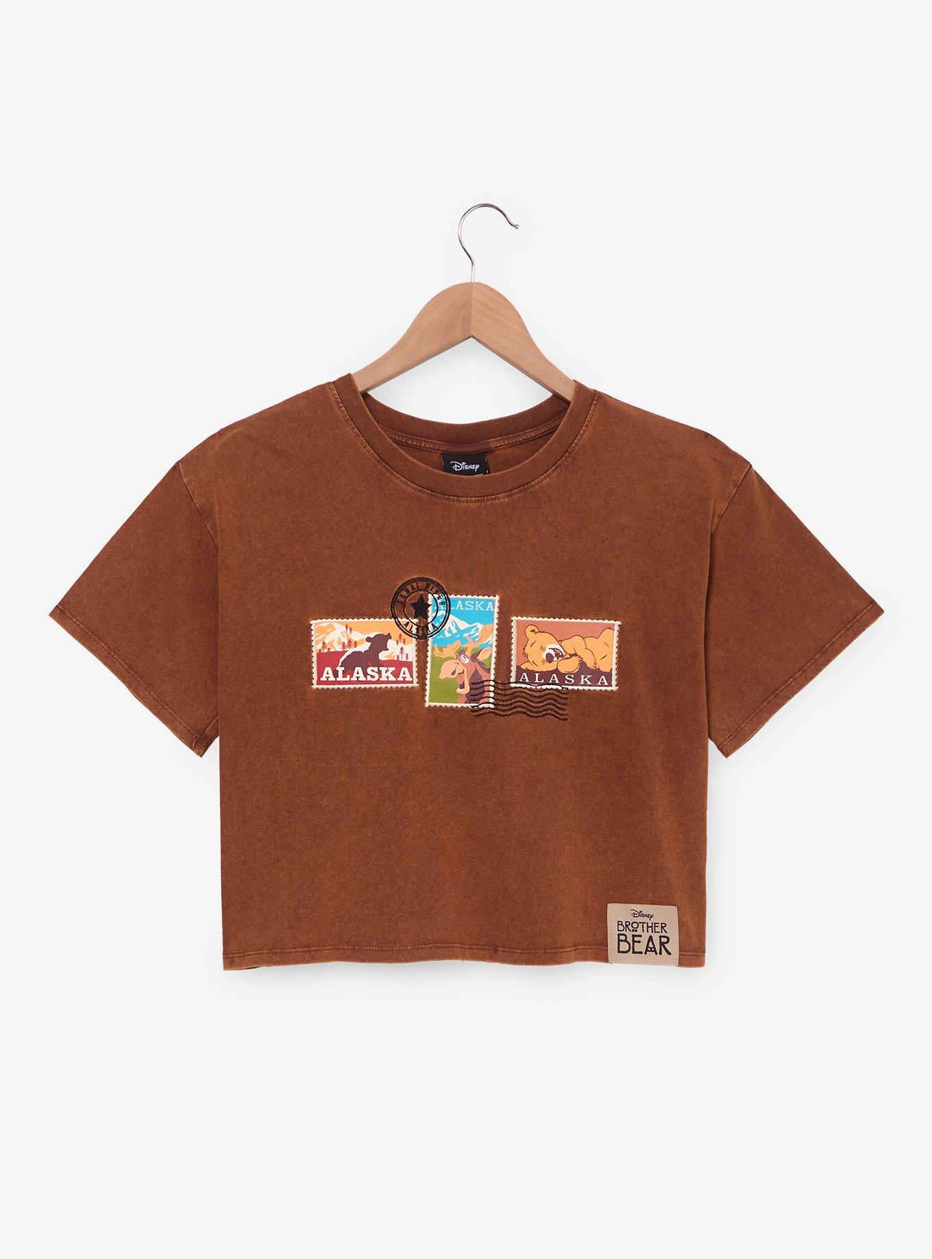 Disney Brother Bear Character Stamps Women's Cropped T-Shirt - BoxLunch Exclusive, , hi-res