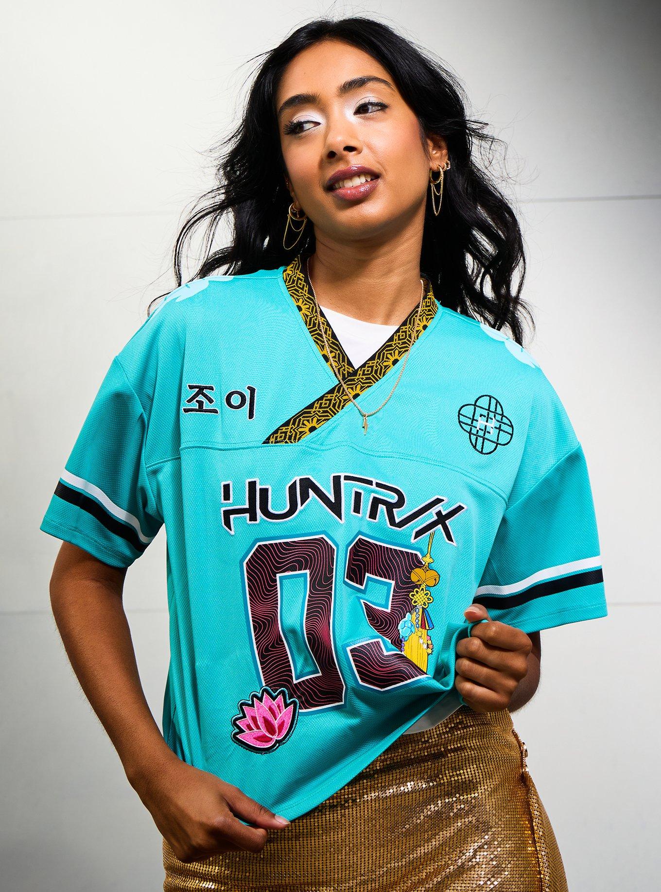 KPop Demon Hunters Zoey Women's Cropped Football Jersey - BoxLunch Exclusive