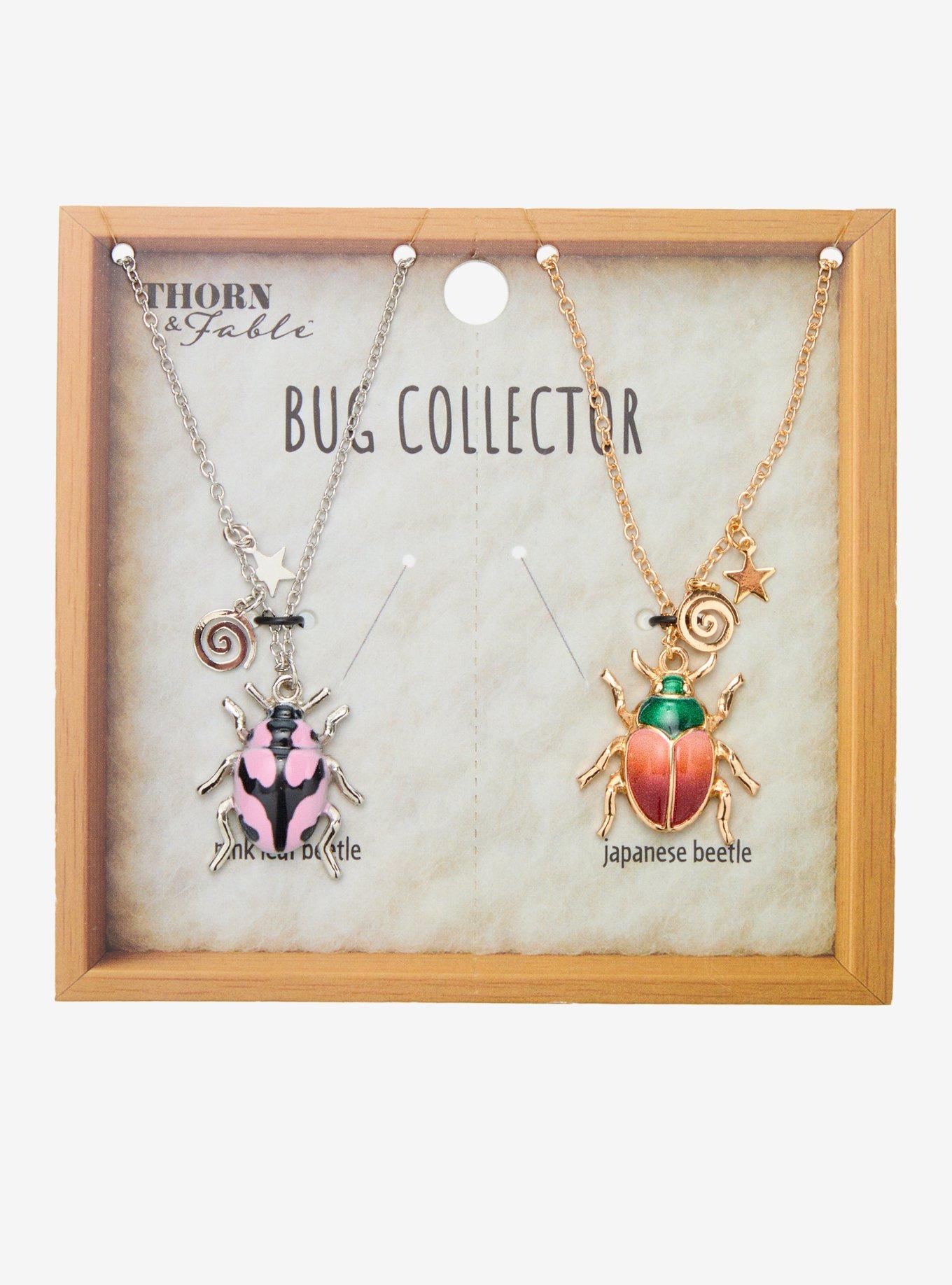 Thorn & Fable Bug Collector Best Friend Necklace Set, , hi-res