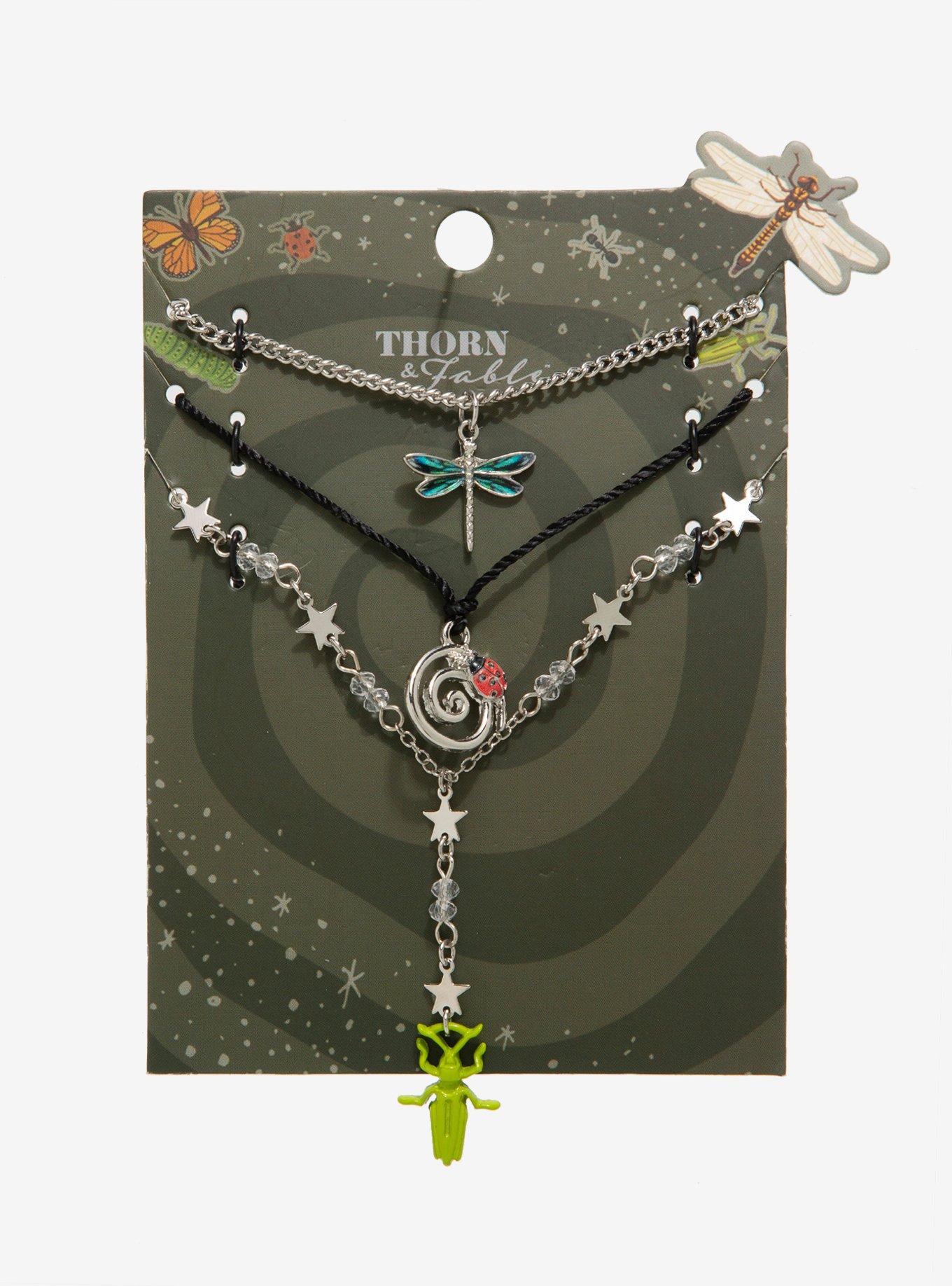 Thorn & Fable Bug Spiral Necklace Set, , hi-res