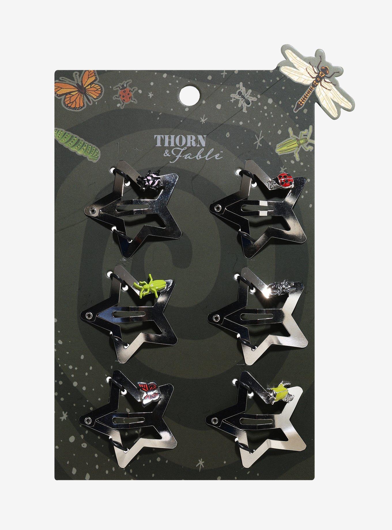 Thorn & Fable Bug Star Hair Clip Set, , hi-res