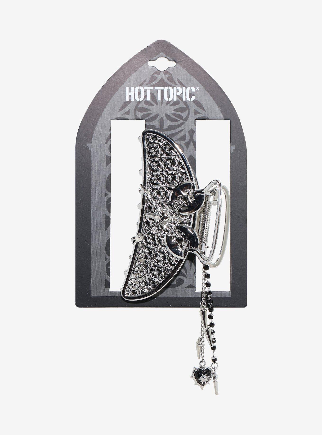 Axe Chain Mail Claw Hair Clip, , hi-res