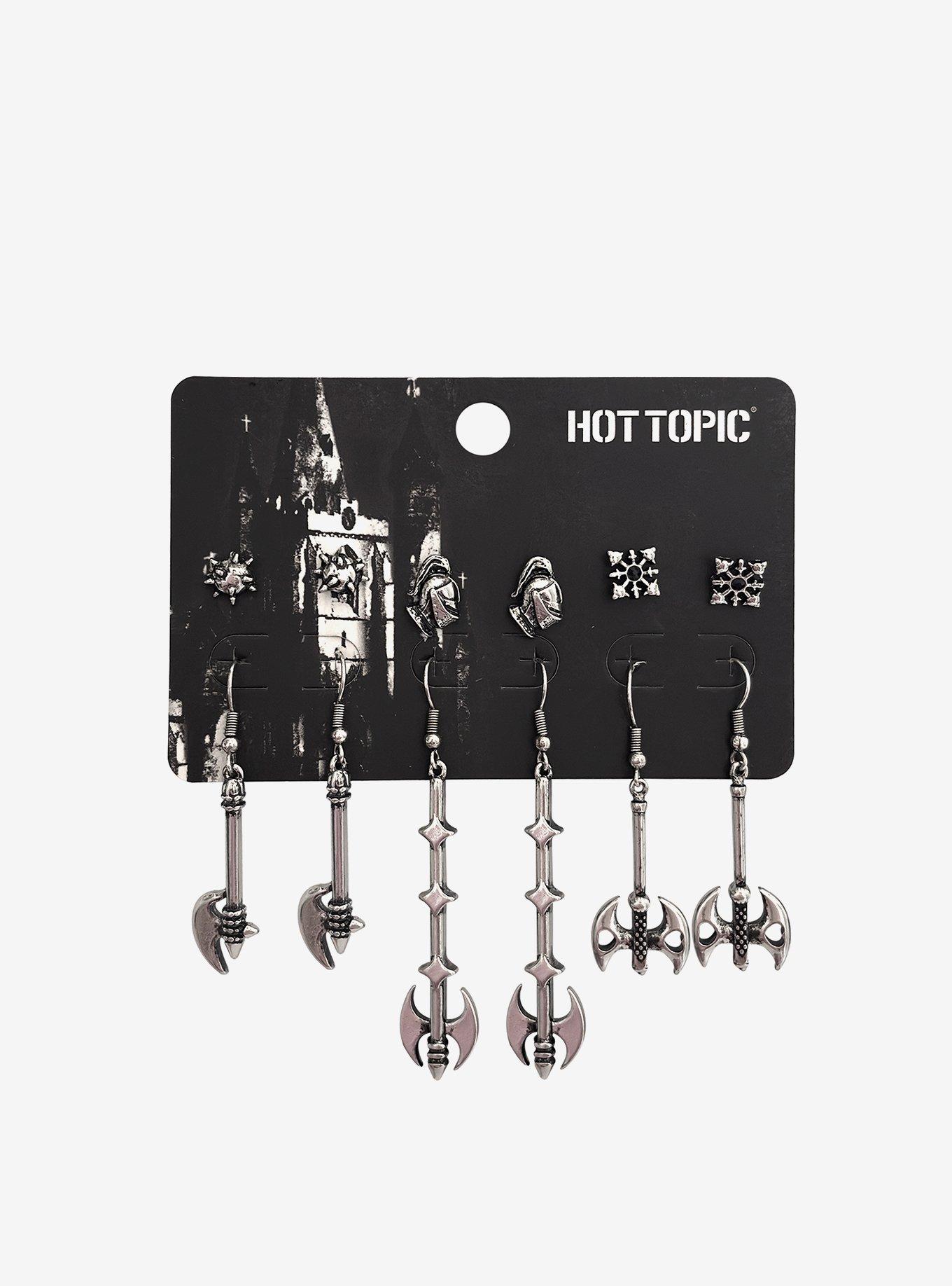 Medieval Weapon Earring Set, , hi-res