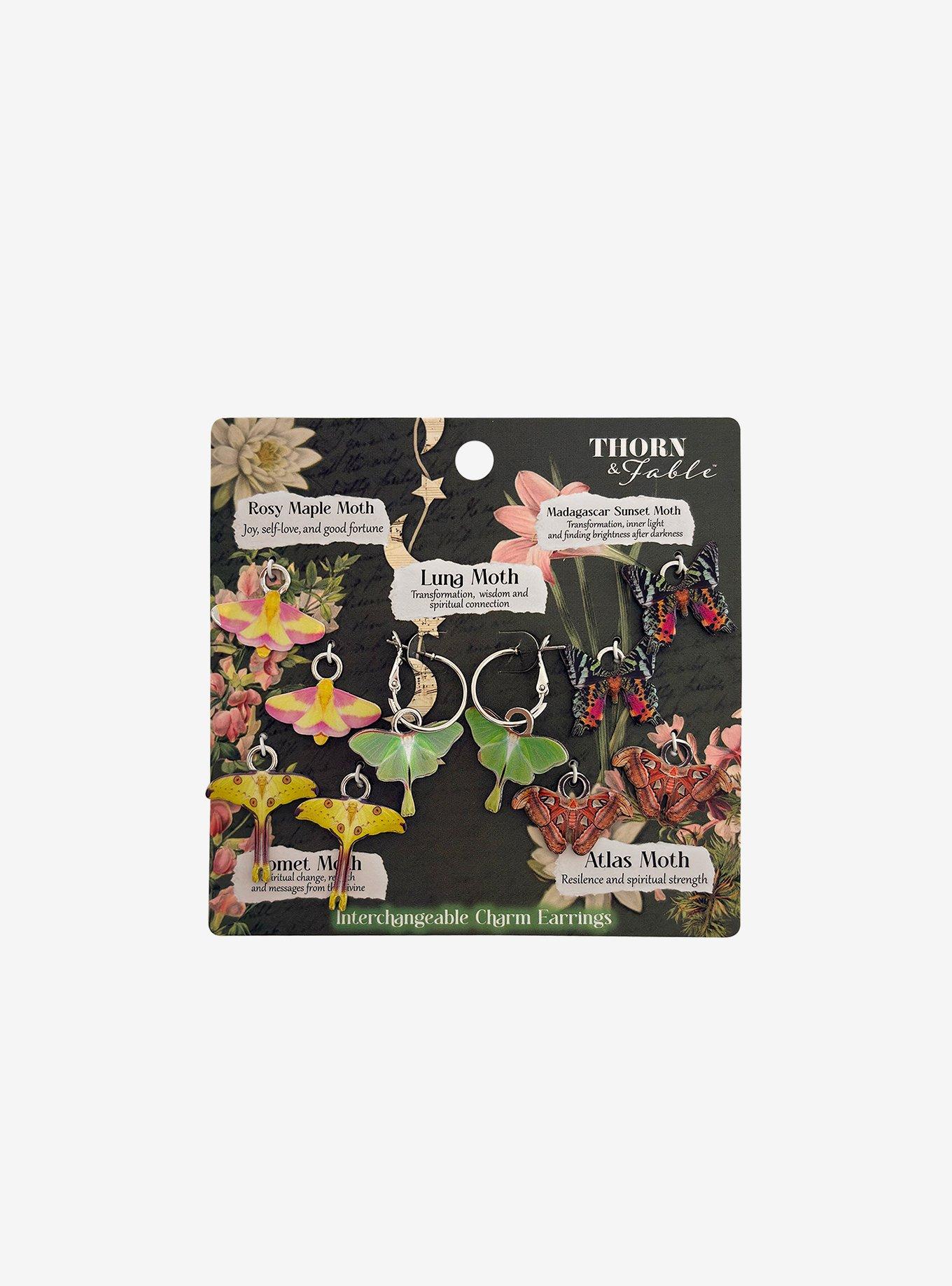 Thorn & Fable Moth Interchangeable Earring Set, , hi-res