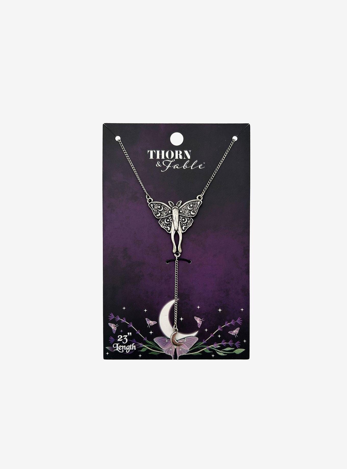 Thorn & Fable Lunar Moth Necklace, , hi-res