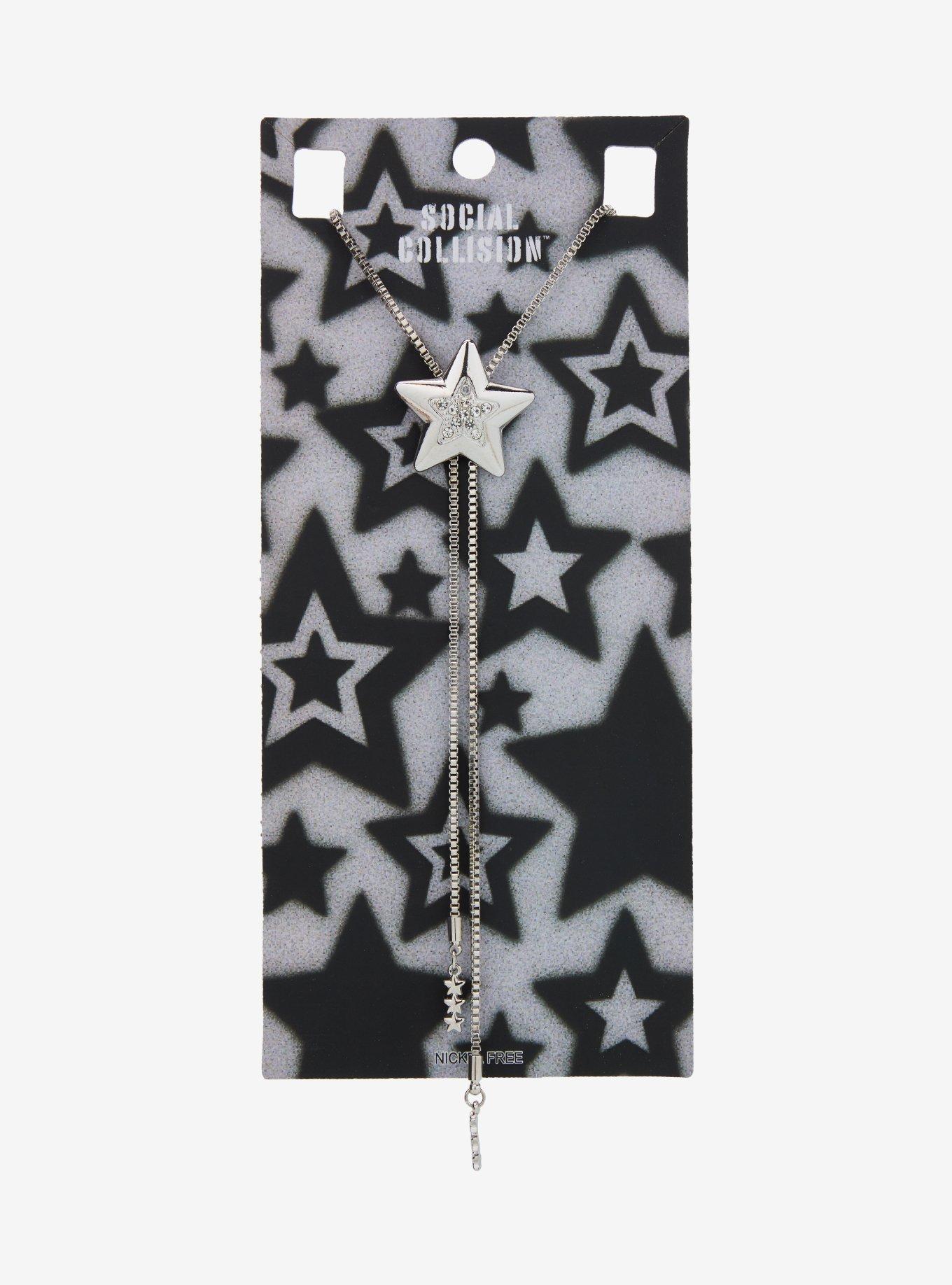 Social Collision Bling Star Bolo Tie Necklace, , hi-res