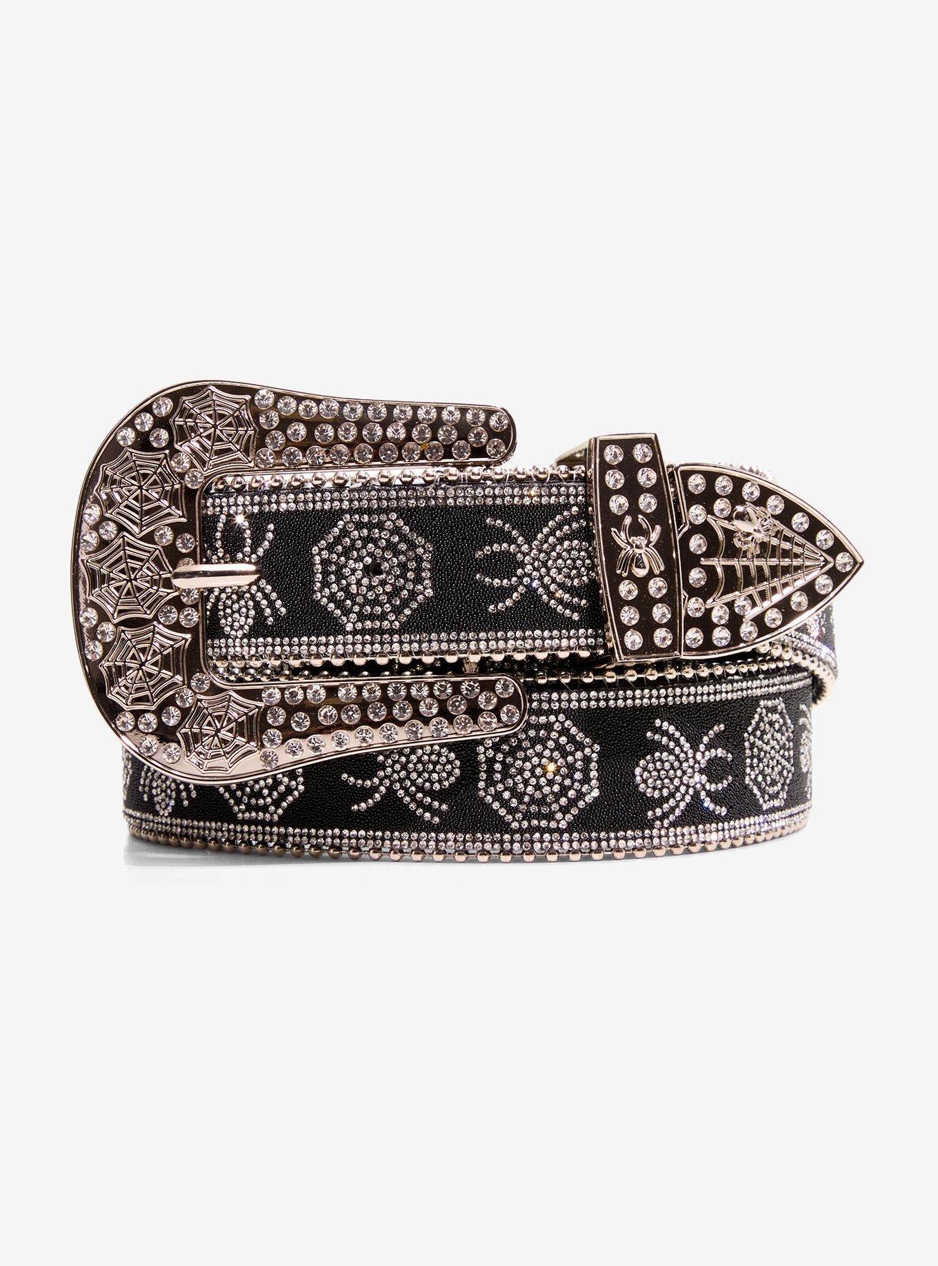 Spider Web Bling Belt, , hi-res