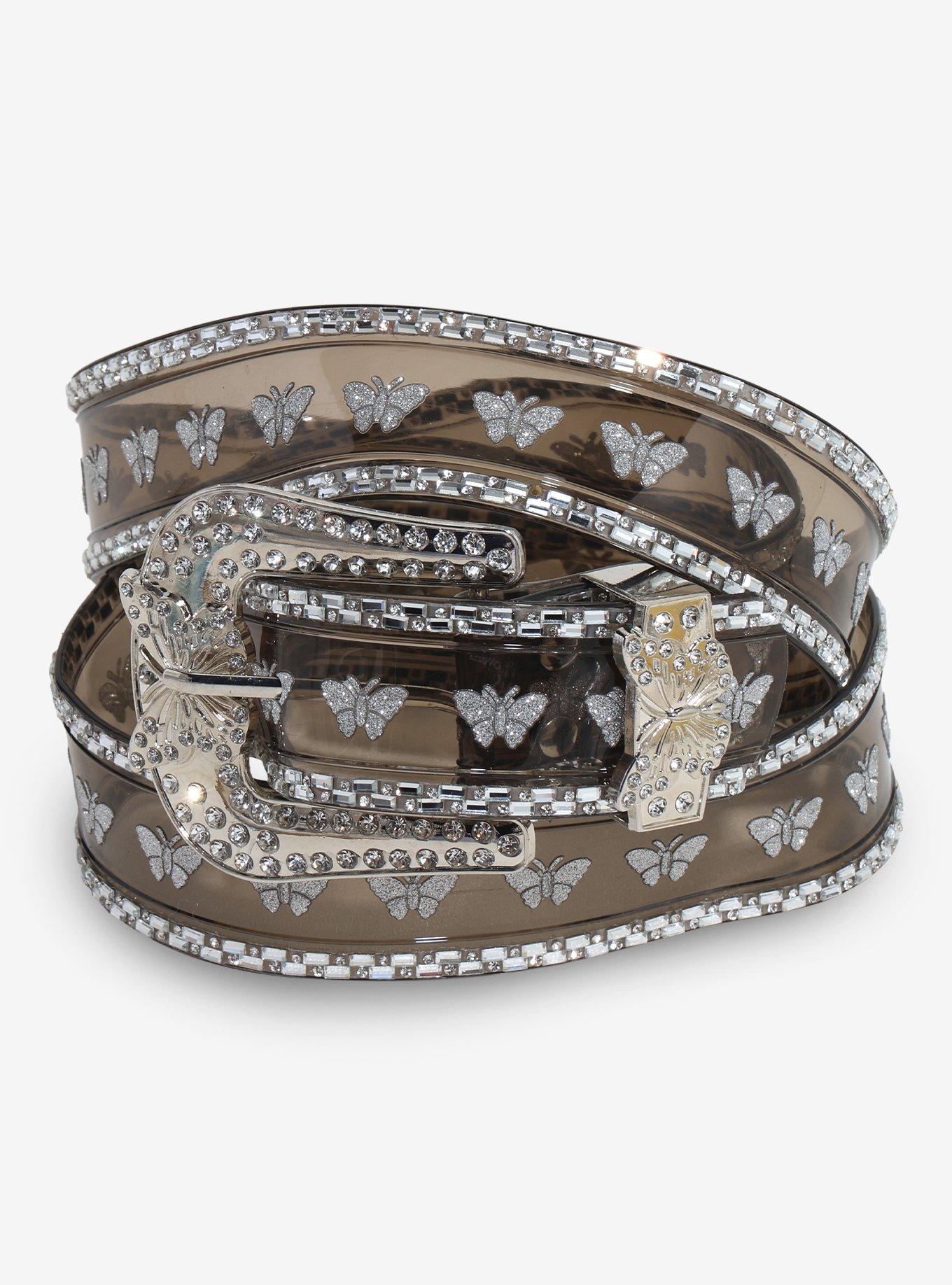 Western Butterfly Bling Belt, , hi-res