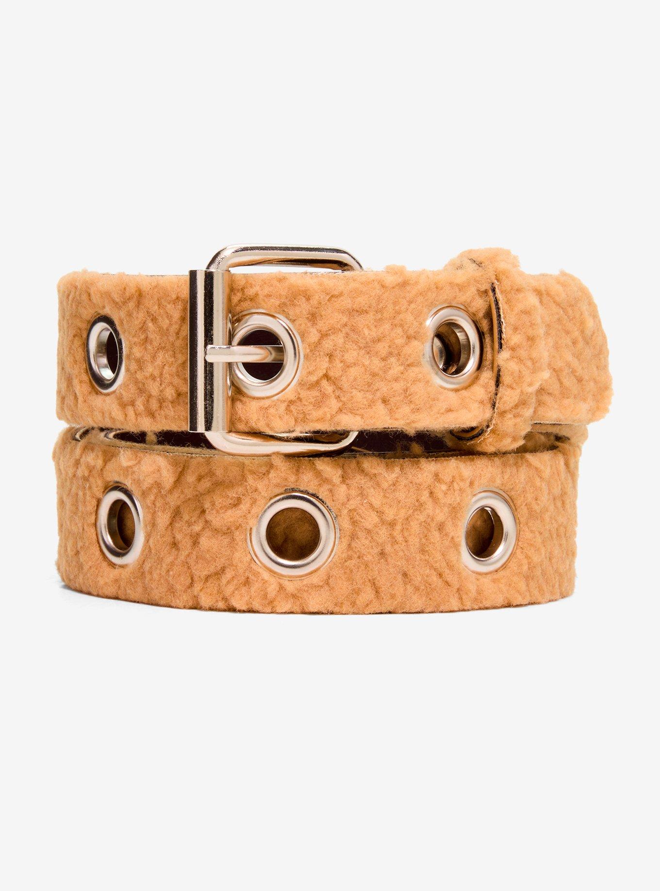 Brown Sherpa Grommet Belt, , hi-res