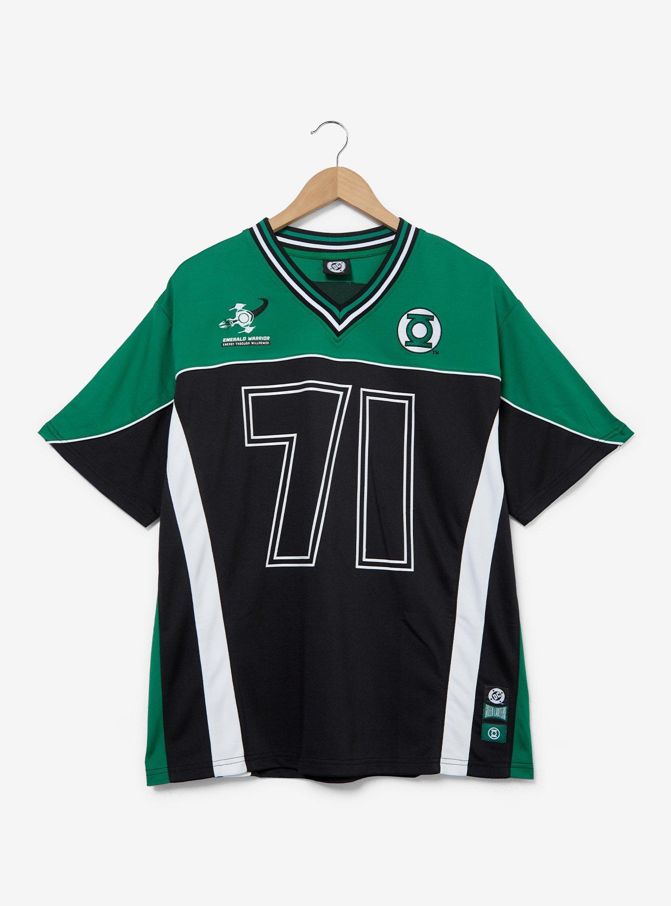 DC Comics Green Lantern John Stewart Football Jersey - BoxLunch Exclusive, , hi-res
