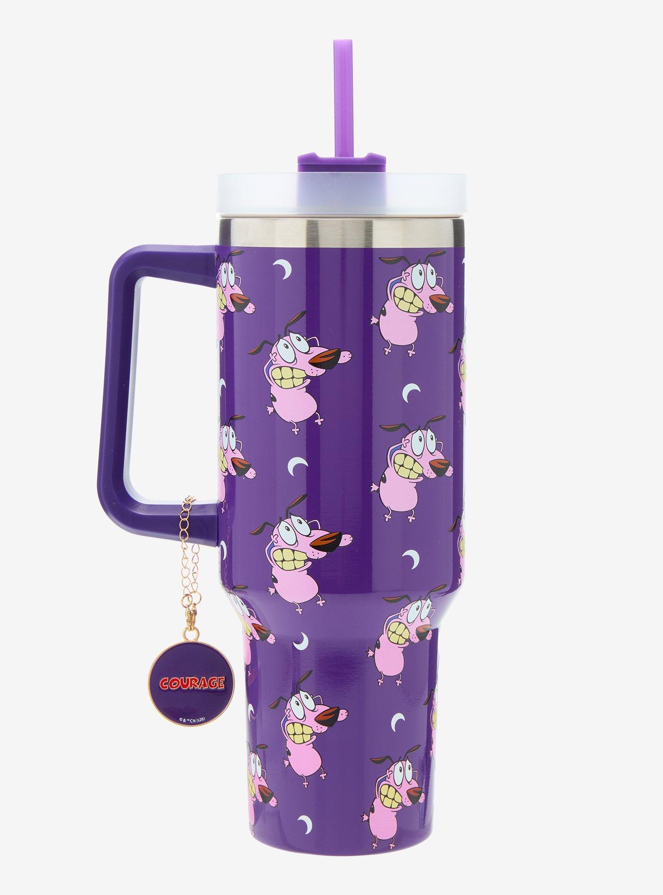Courage The Cowardly Dog Charm Stainless Steel Travel Mug, , hi-res
