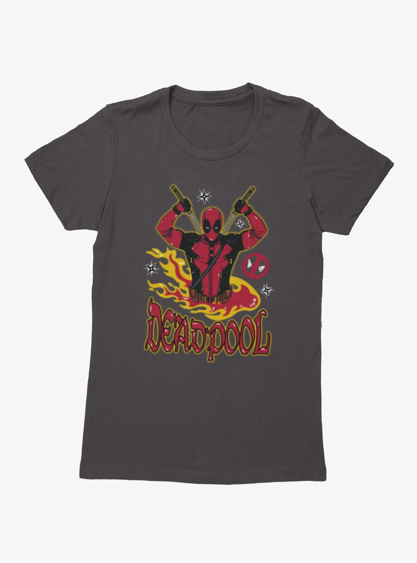 Marvel Deadpool Fire Womens T-Shirt Her Universe Exclusive, , hi-res