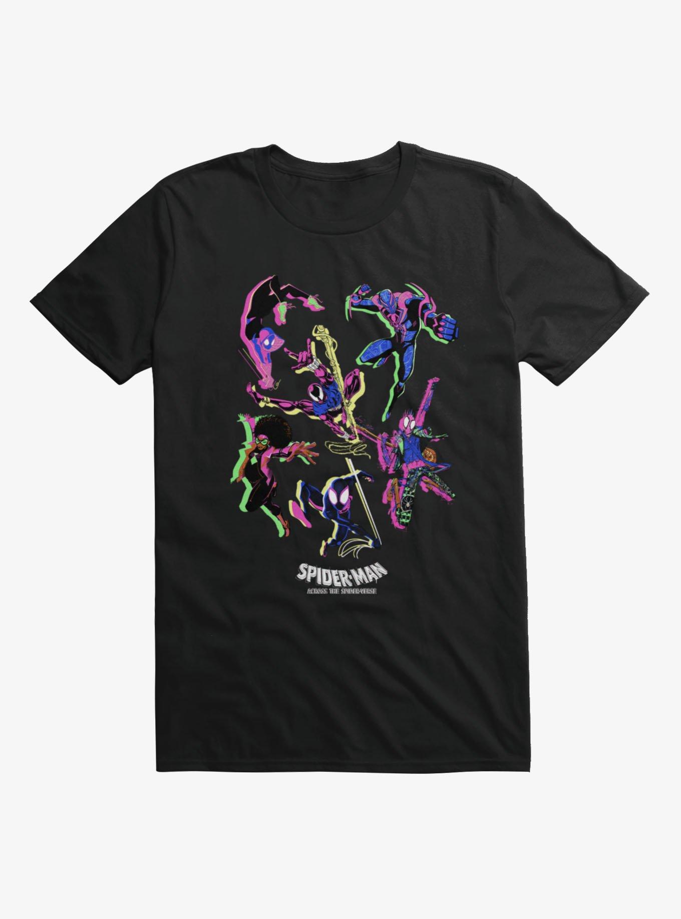 Marvel Spider-Man Spiderverse Neon T-Shirt