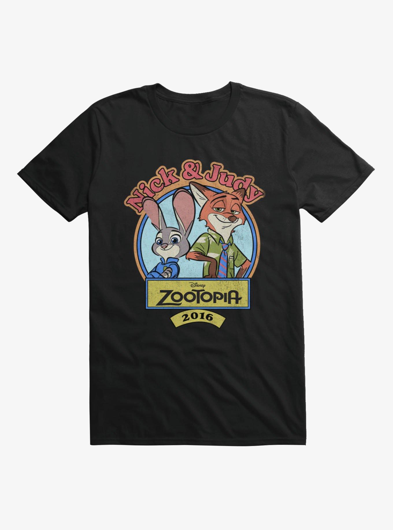 Disney Zootopia Nick & Judy 2016 T-Shirt