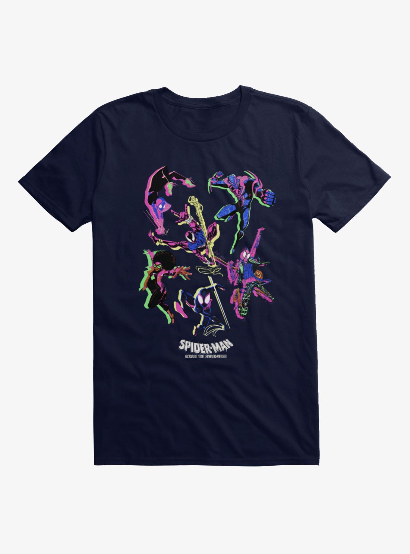 Marvel Spider-Man Spiderverse Neon T-Shirt