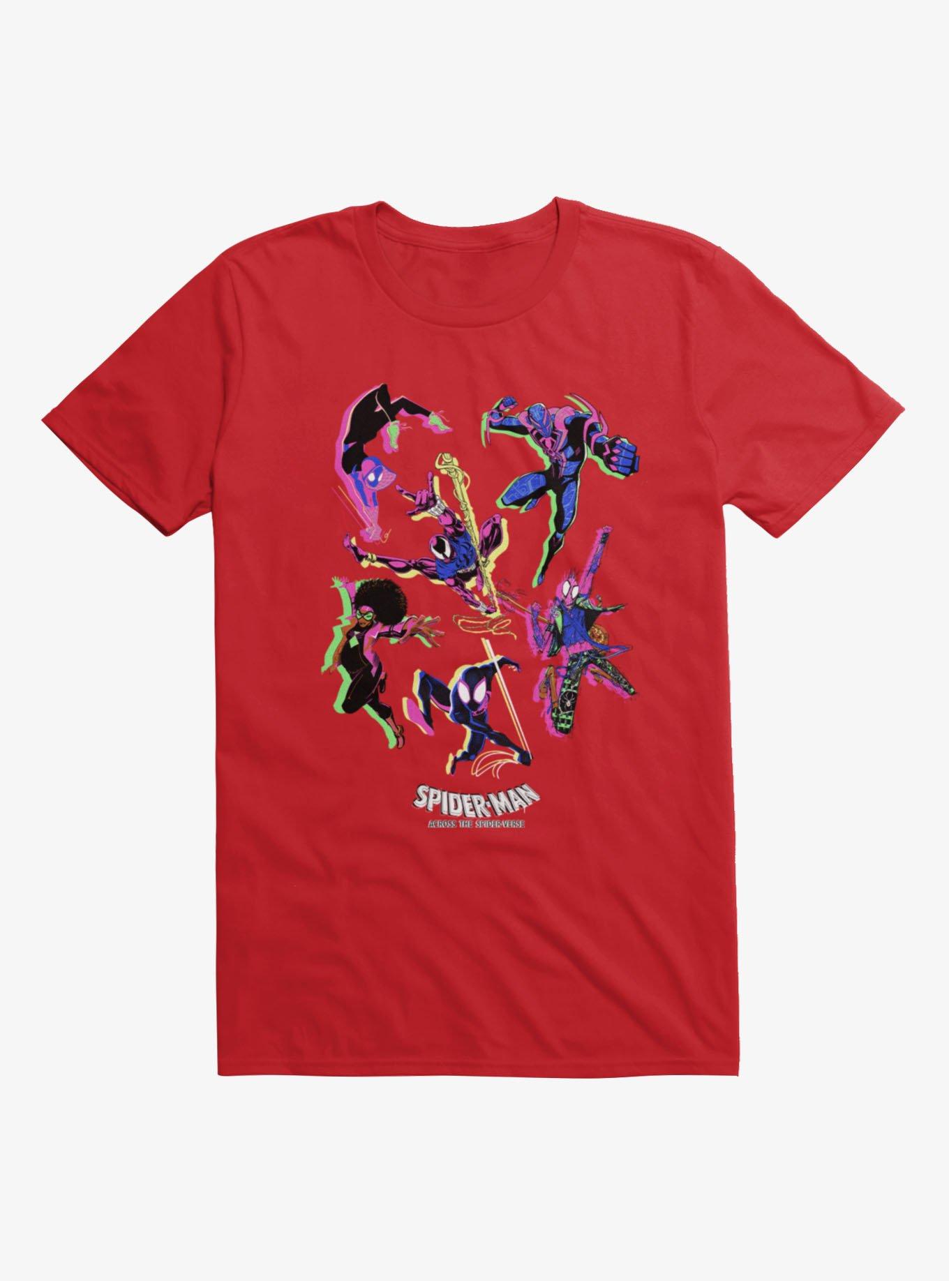 Marvel Spider-Man Spiderverse Neon T-Shirt