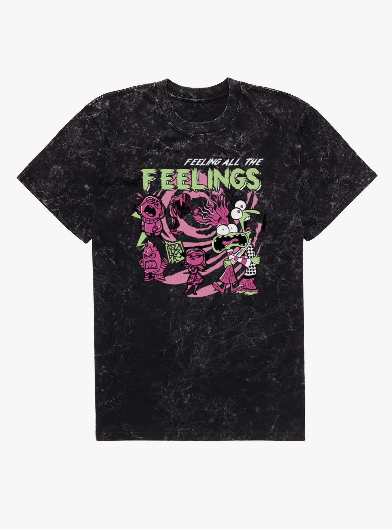 Disney Pixar Inside Out 2 Feeling All The Feelings Mineral Wash T-Shirt Hot Topic Exclusive, , hi-res
