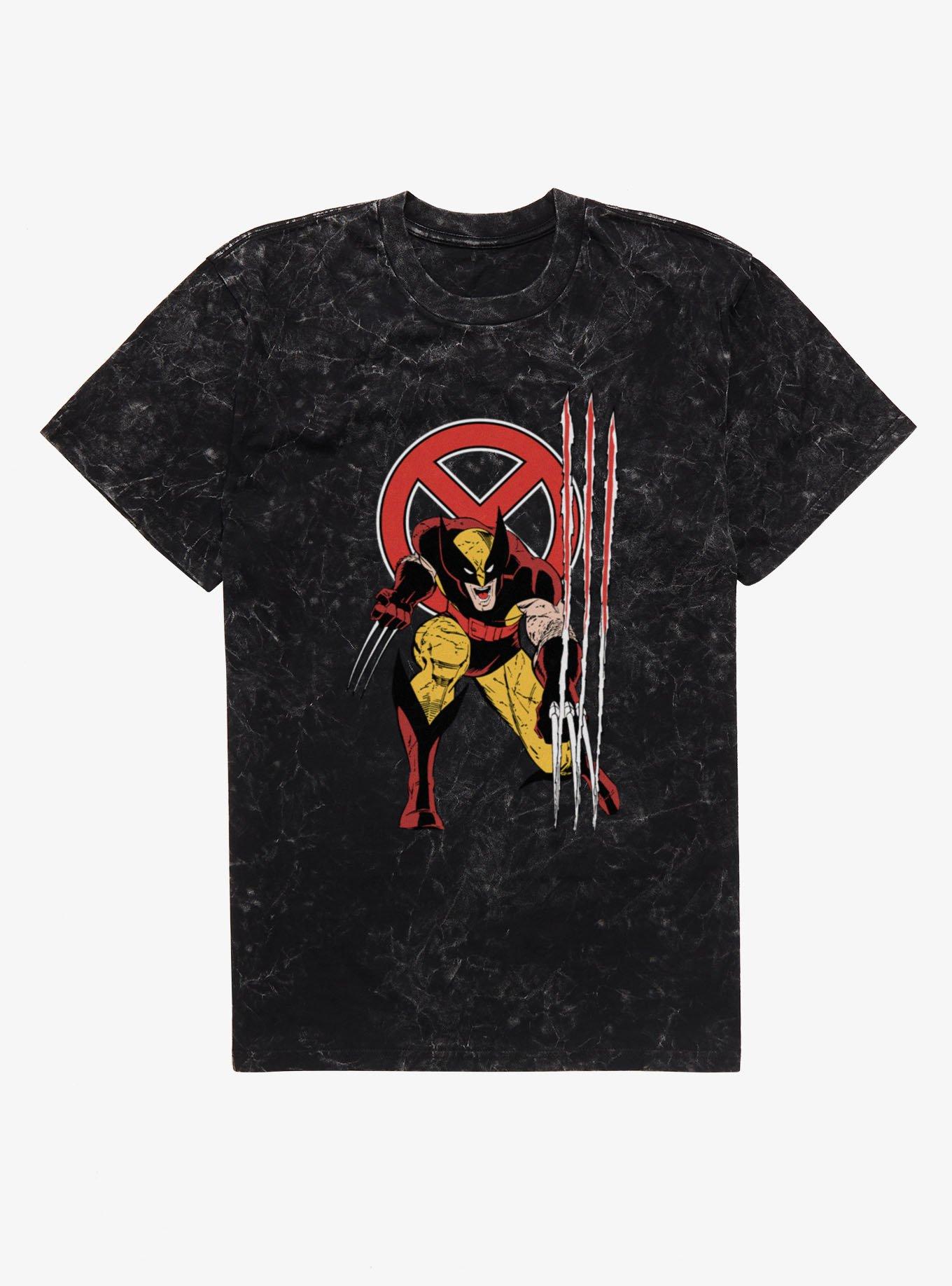 Marvel X-Men Wolverine Mineral Wash T-Shirt Hot Topic Exclusive