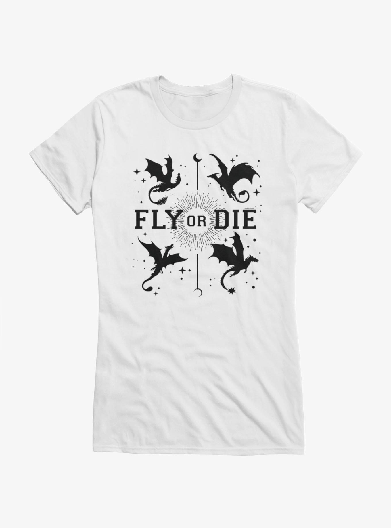 Fourth Wing Fly Or Die Girls T-Shirt
