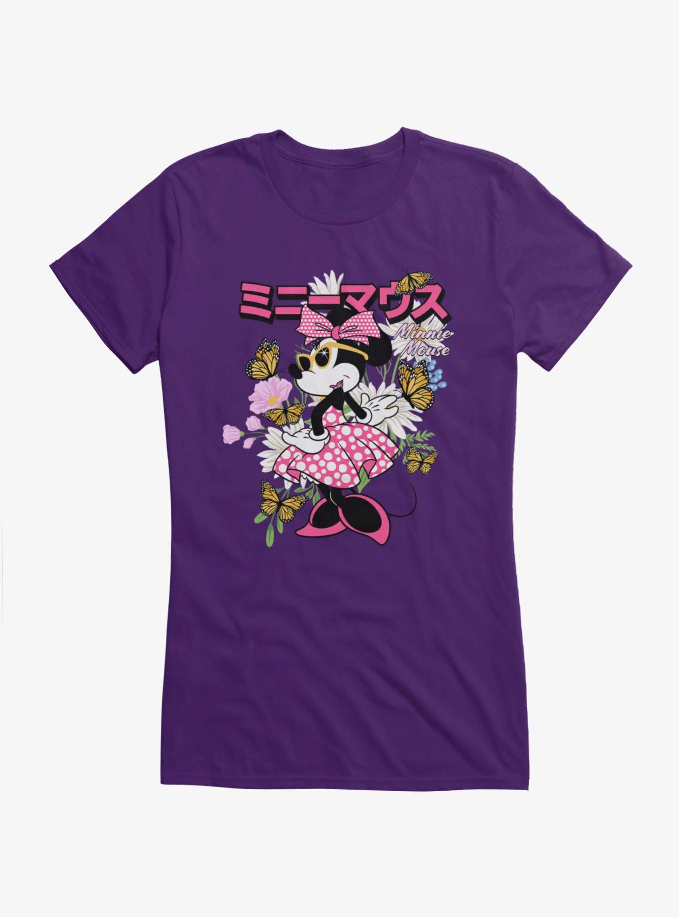 Disney Minnie Mouse Japanese Retro Girls T-Shirt Hot Topic Exclusive