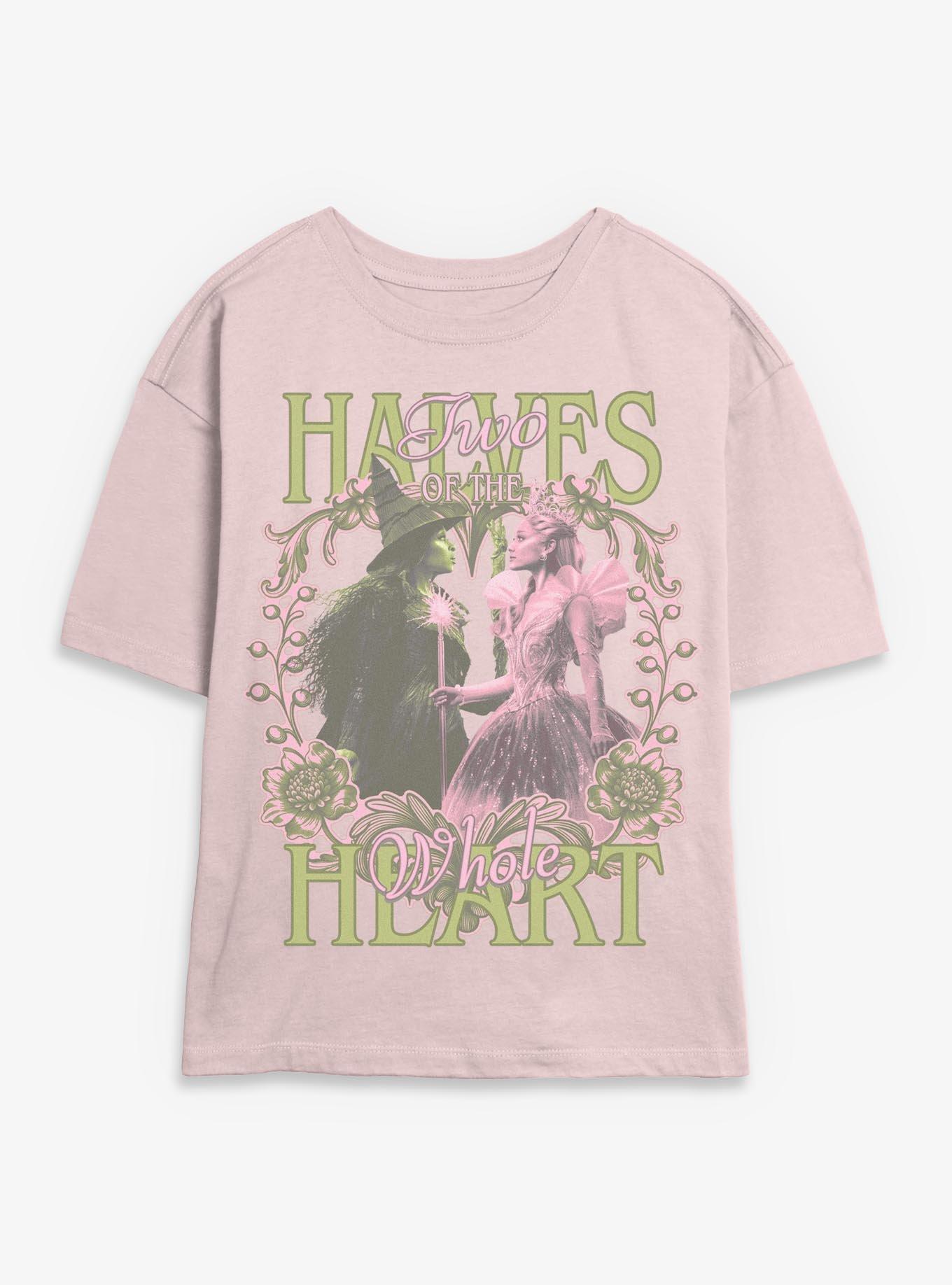 Wicked: For Good Two Halves Of The Whole Heart Womens Skimmer T-Shirt, , hi-res