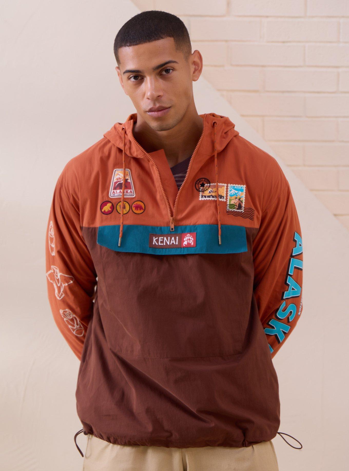 Disney Brother Bear Alaska Stamps Color Block Windbreaker