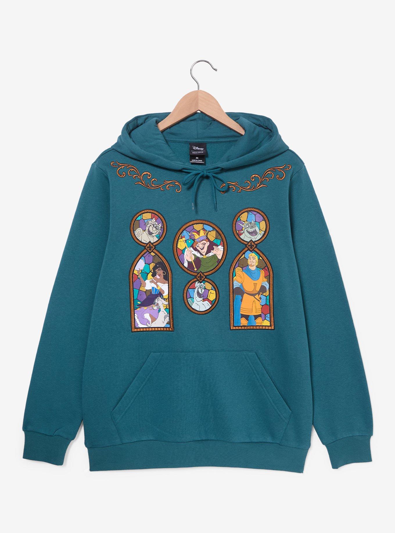 Disney The Hunchback of Notre Dame Stained Glass Portraits Hoodie - BoxLunch Exclusive, , hi-res