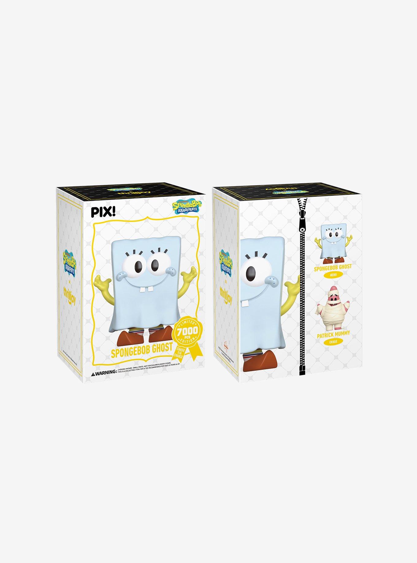 Thrilljoy SpongeBob SquarePants Pix! SpongeBob Ghost Vinyl Figure, , hi-res
