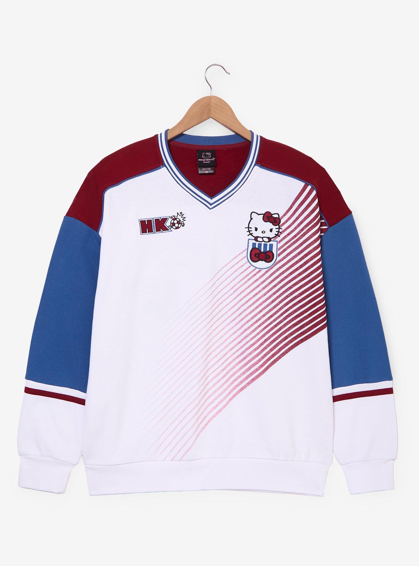 Sanrio Hello Kitty Soccer Jersey Crewneck - BoxLunch Exclusive, , hi-res