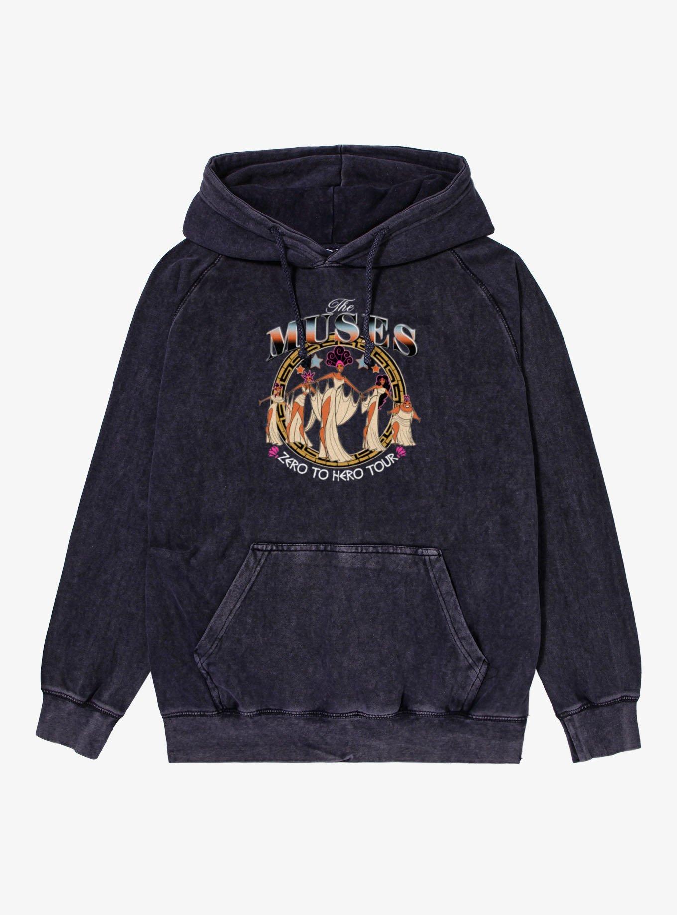 Disney Hercules We Are The Muses! Mineral Wash Hoodie Hot Topic Exclusive, , hi-res