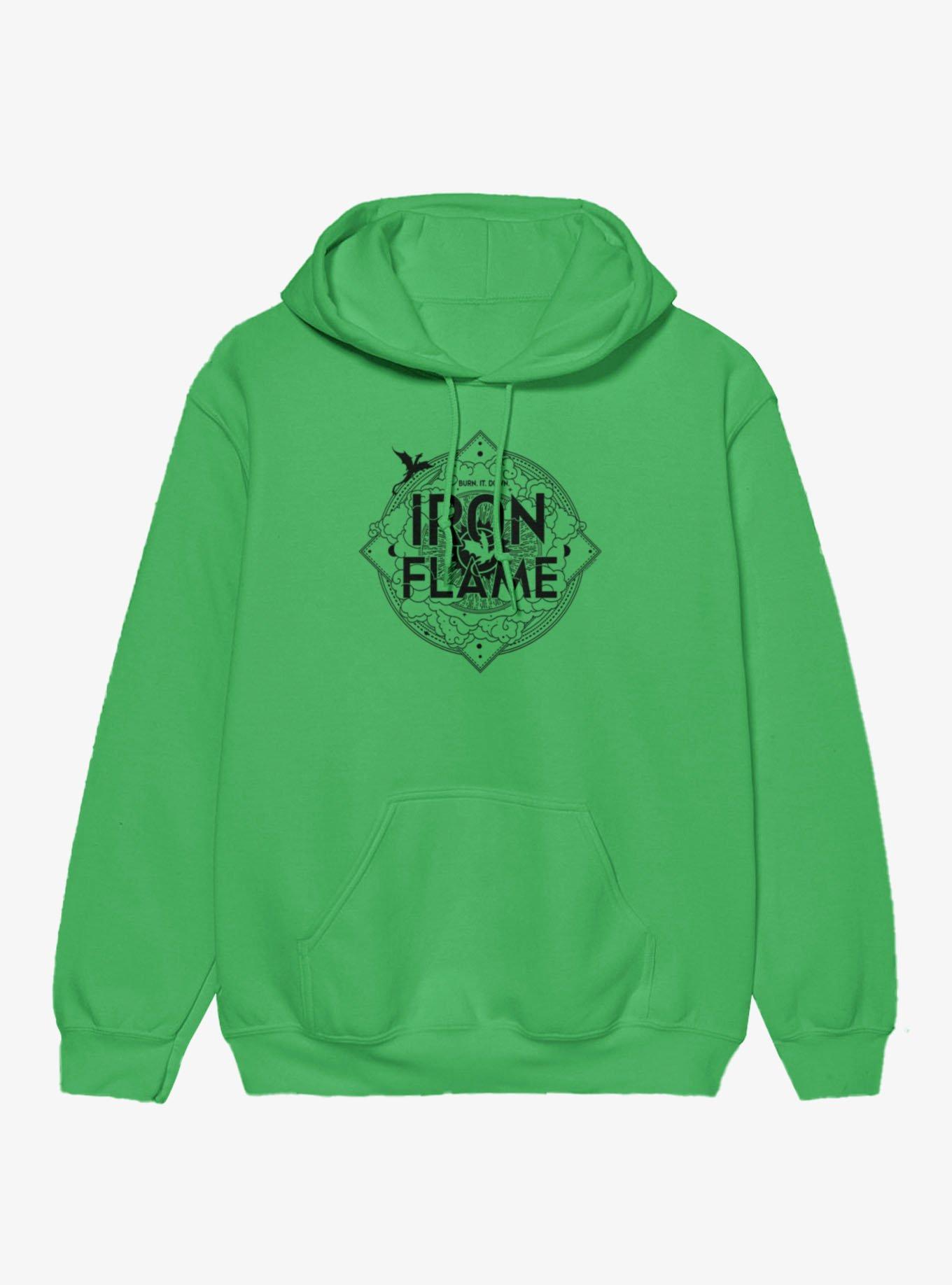 Fourth Wing Iron Flame Logo Hoodie, , hi-res