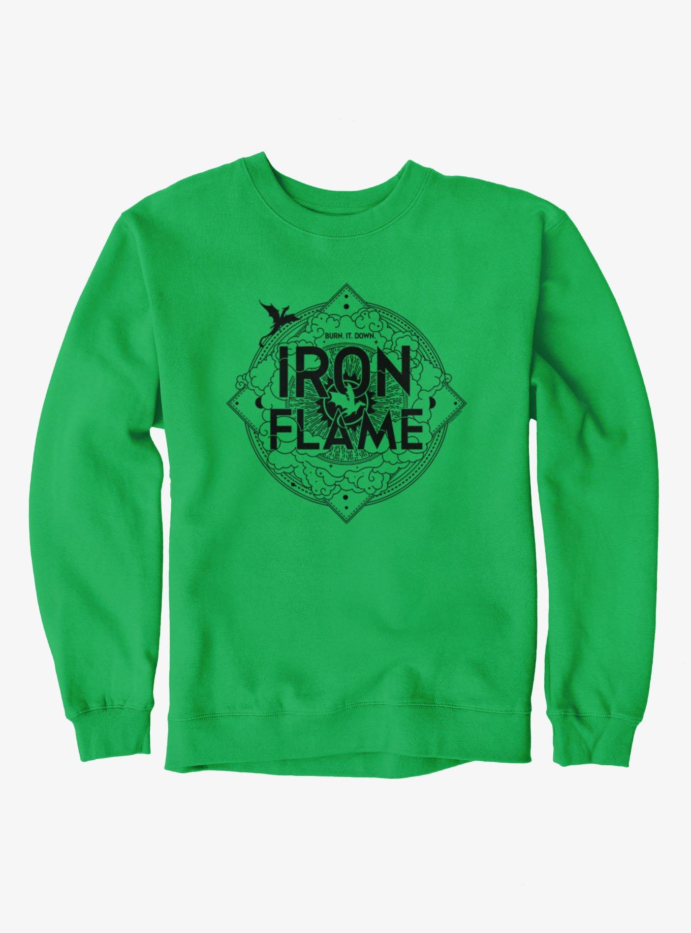 Fourth Wing Iron Flame Logo Sweatshirt, , hi-res