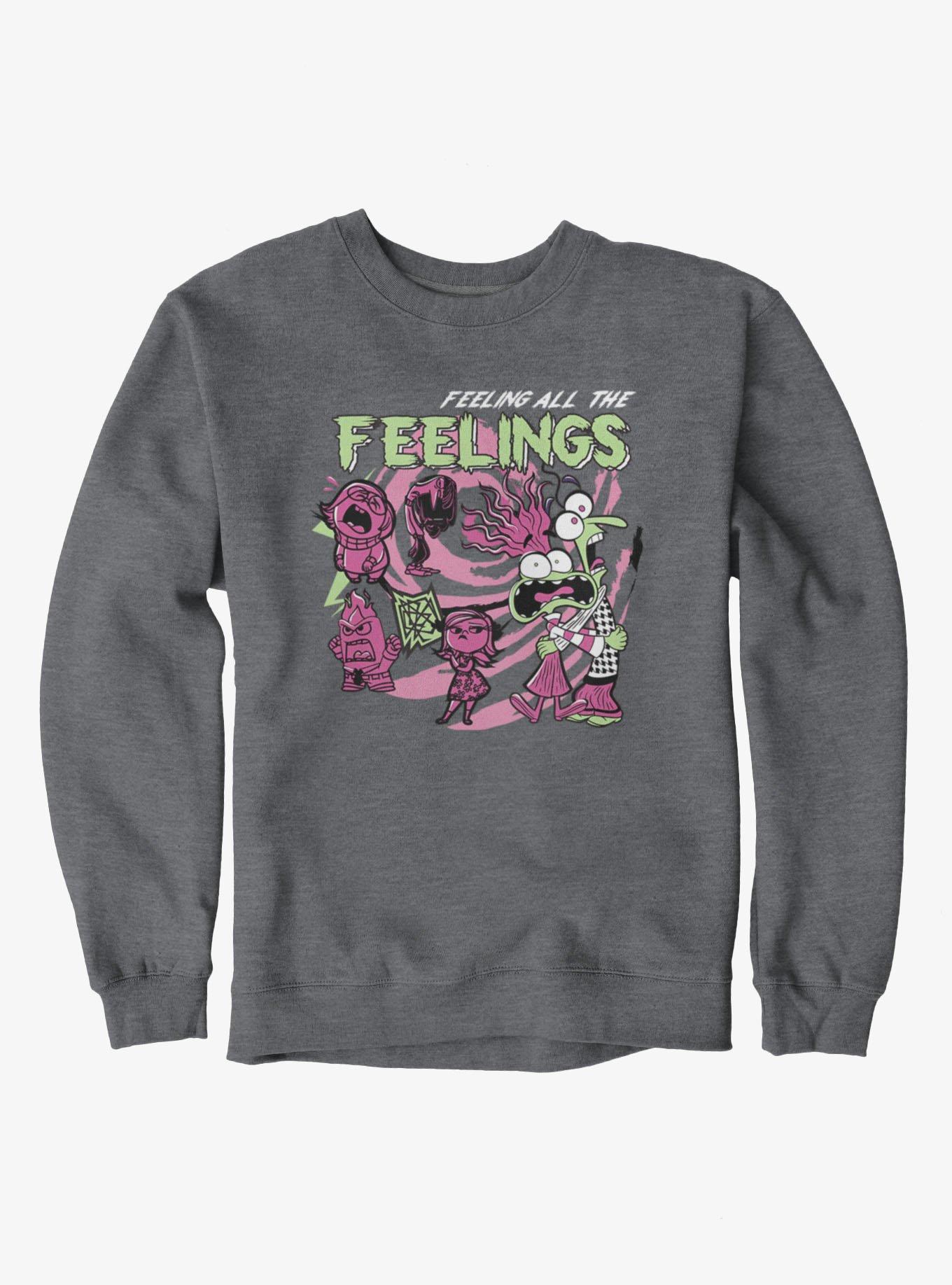 Disney Pixar Inside Out 2 Feeling All The Feelings Sweatshirt Hot Topic Exclusive, , hi-res