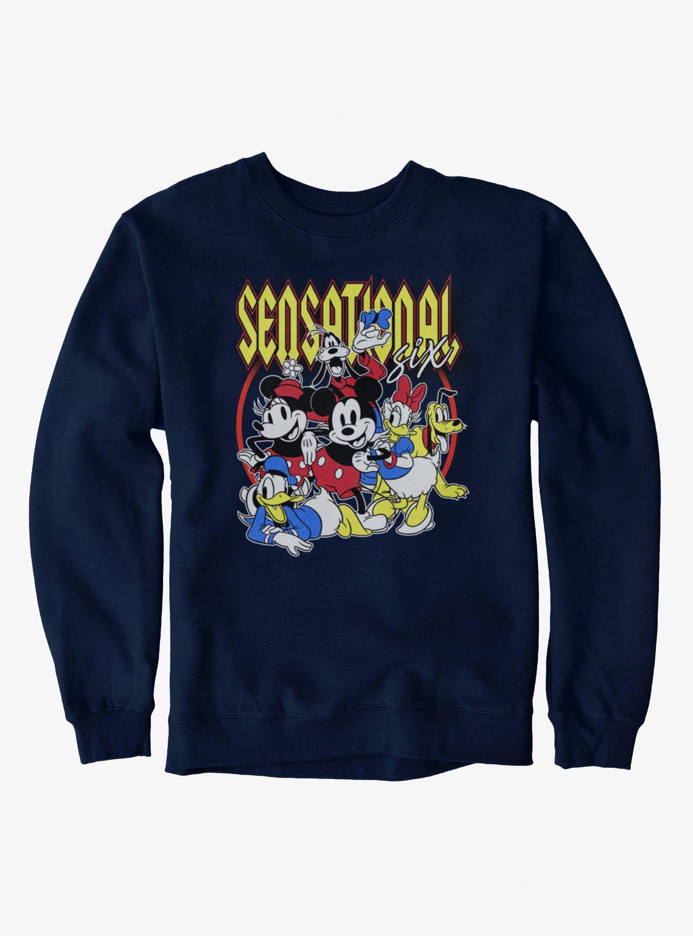 Disney Mickey Mouse Sensational Six Sweatshirt Hot Topic Exclusive