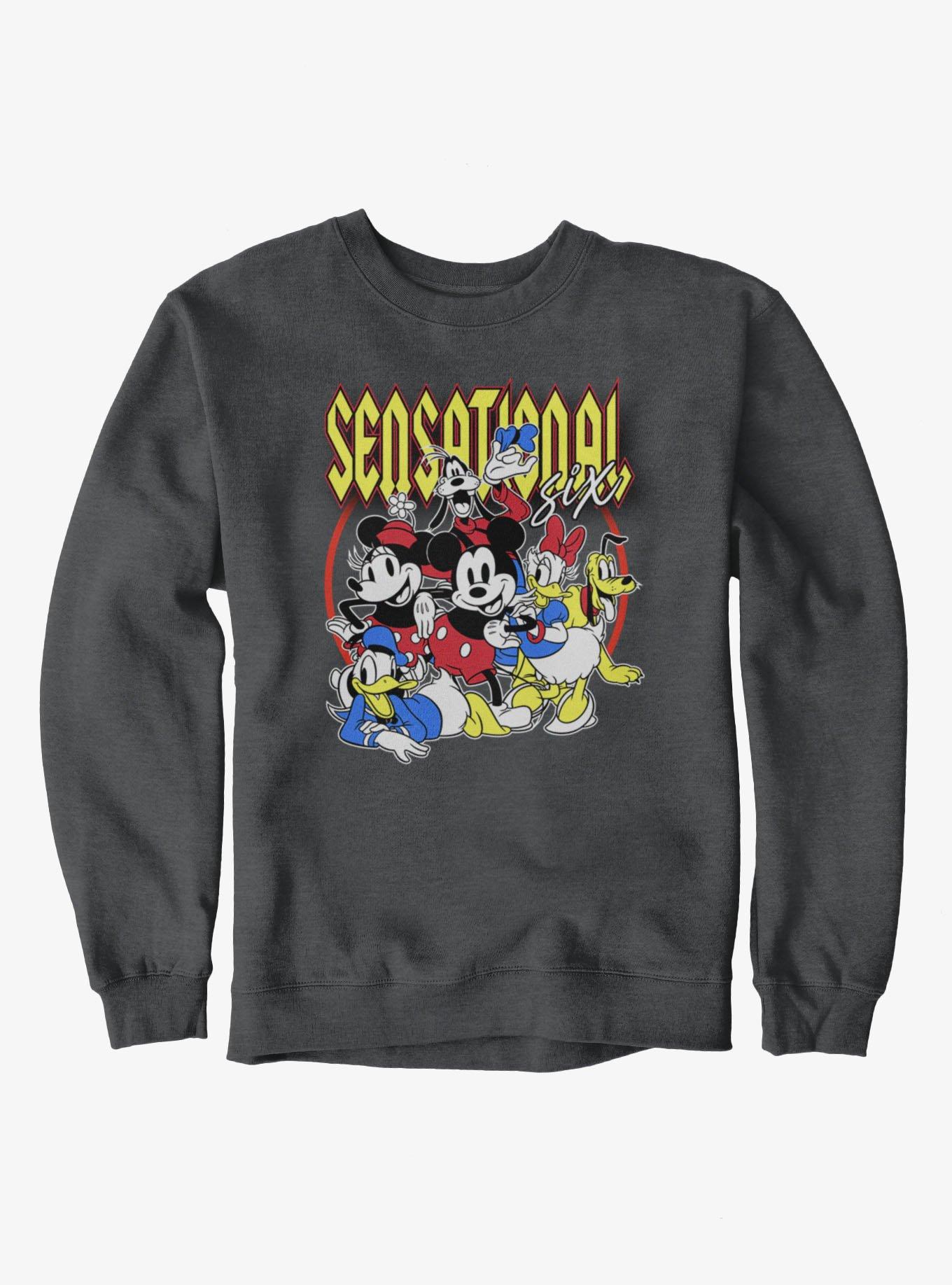 Disney Mickey Mouse Sensational Six Sweatshirt Hot Topic Exclusive