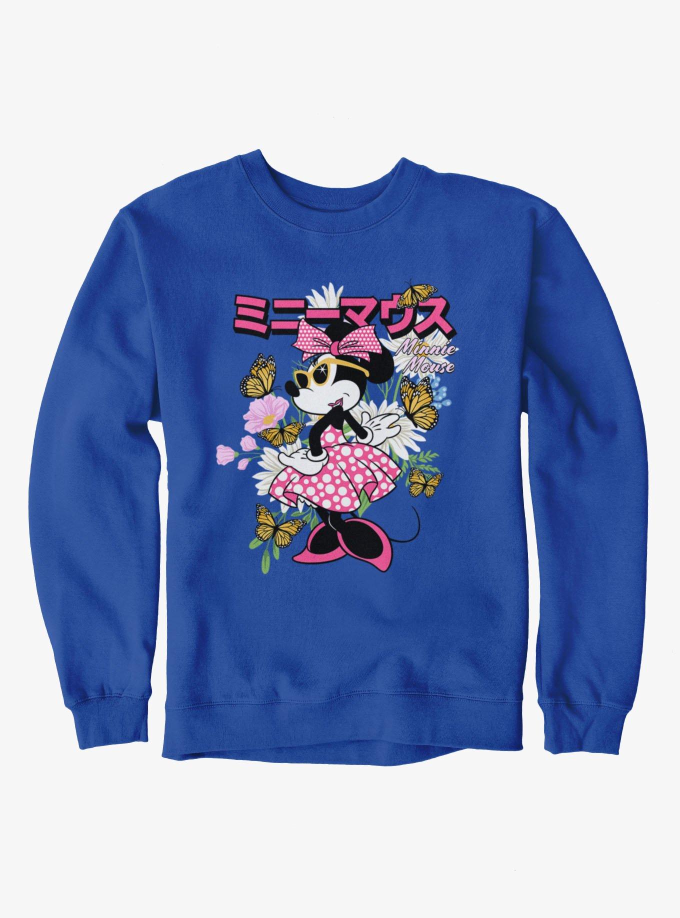 Disney Minnie Mouse Japanese Retro Sweatshirt Hot Topic Exclusive