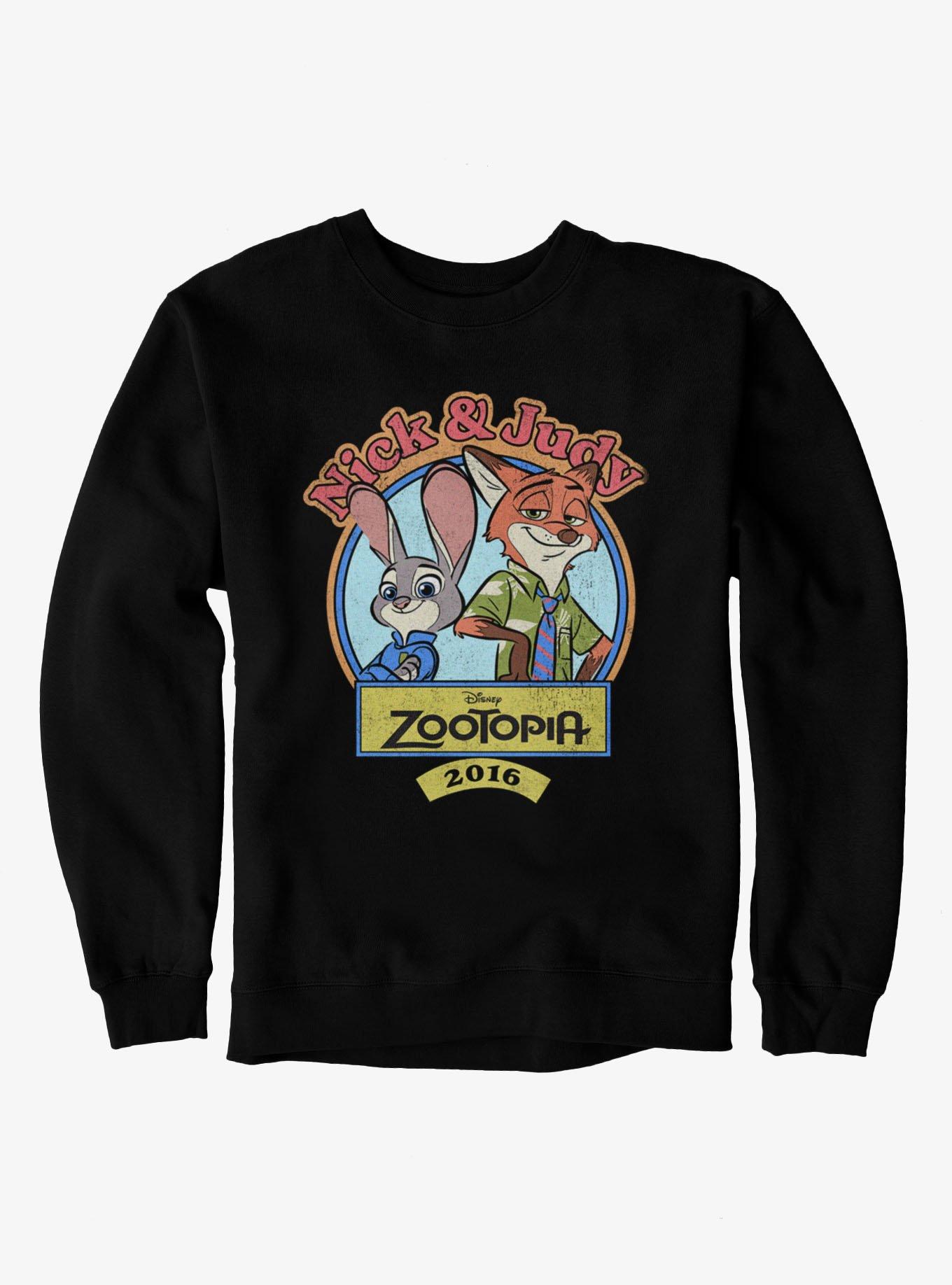 Disney Zootopia 2016 Sweatshirt Hot Topic Exclusive