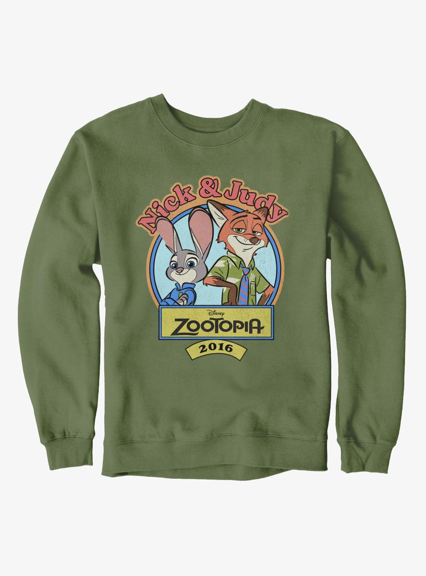 Disney Zootopia 2016 Sweatshirt Hot Topic Exclusive