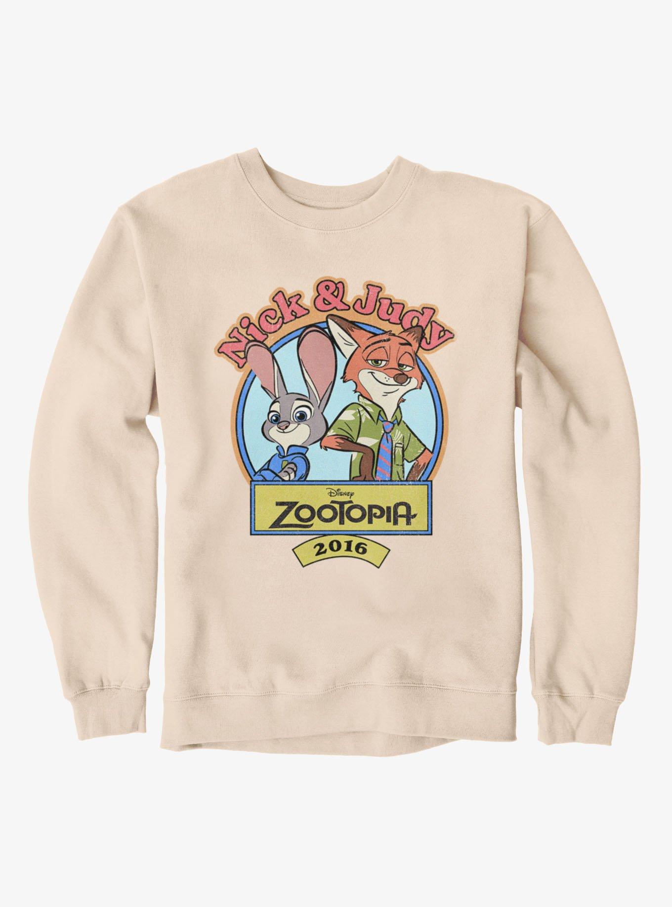 Disney Zootopia 2016 Sweatshirt Hot Topic Exclusive