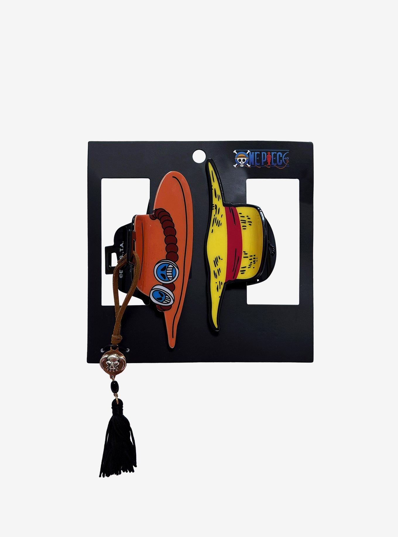 One Piece Luffy & Ace Claw Hair Clip Set, , hi-res